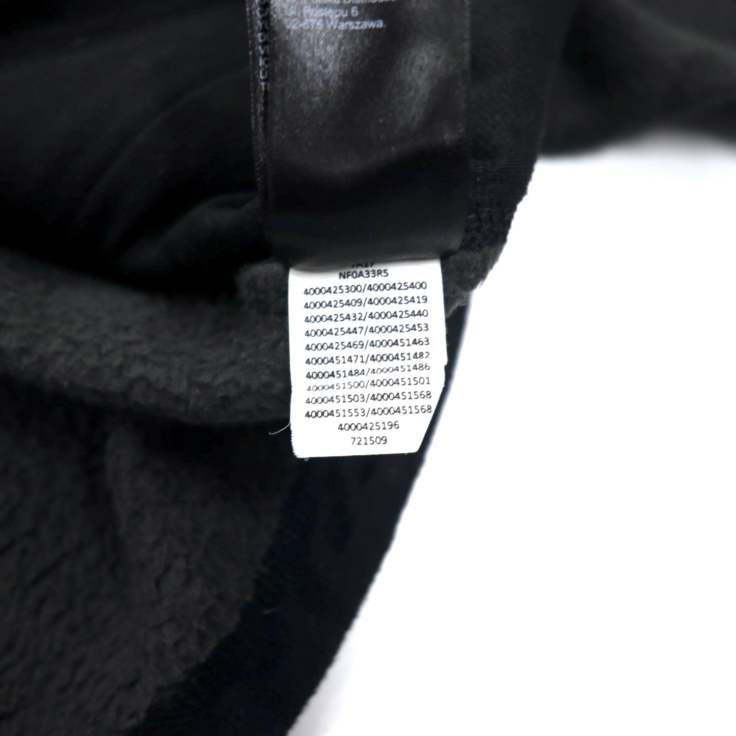 THE NORTH FACE Full Zip Fleece Jacket L Gray Polyester Logo Embroidery