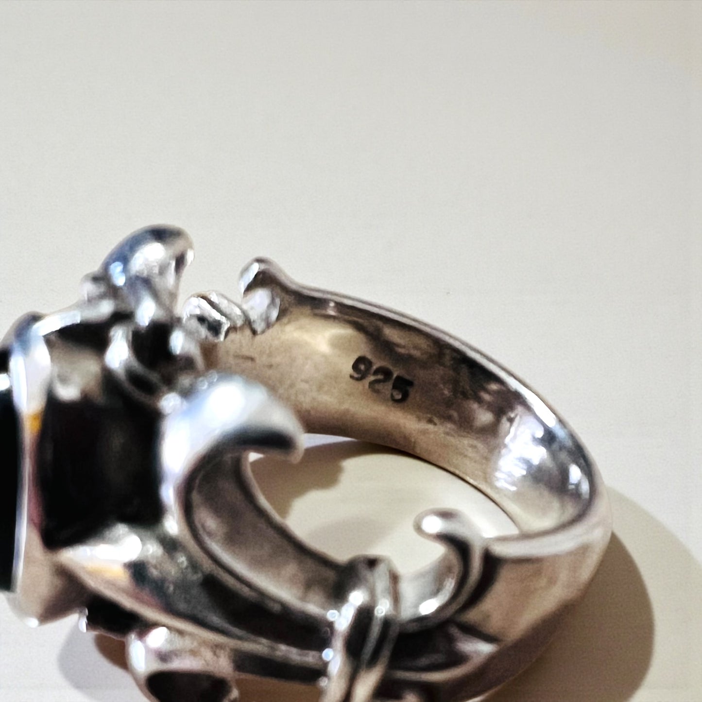 Vintage Silver Onyx Ring ブラックオニキス トライバル リング 指輪 14号 シルバー SILVER 925
