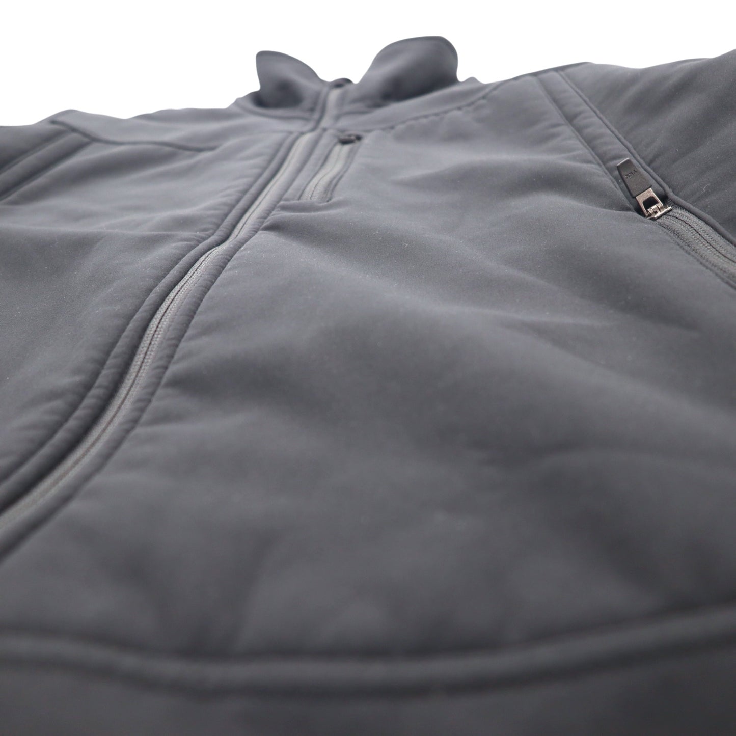 LLBean 90s Polartec Fleece Lined Softshell Jacket, Size M, Black, Made in Jordan