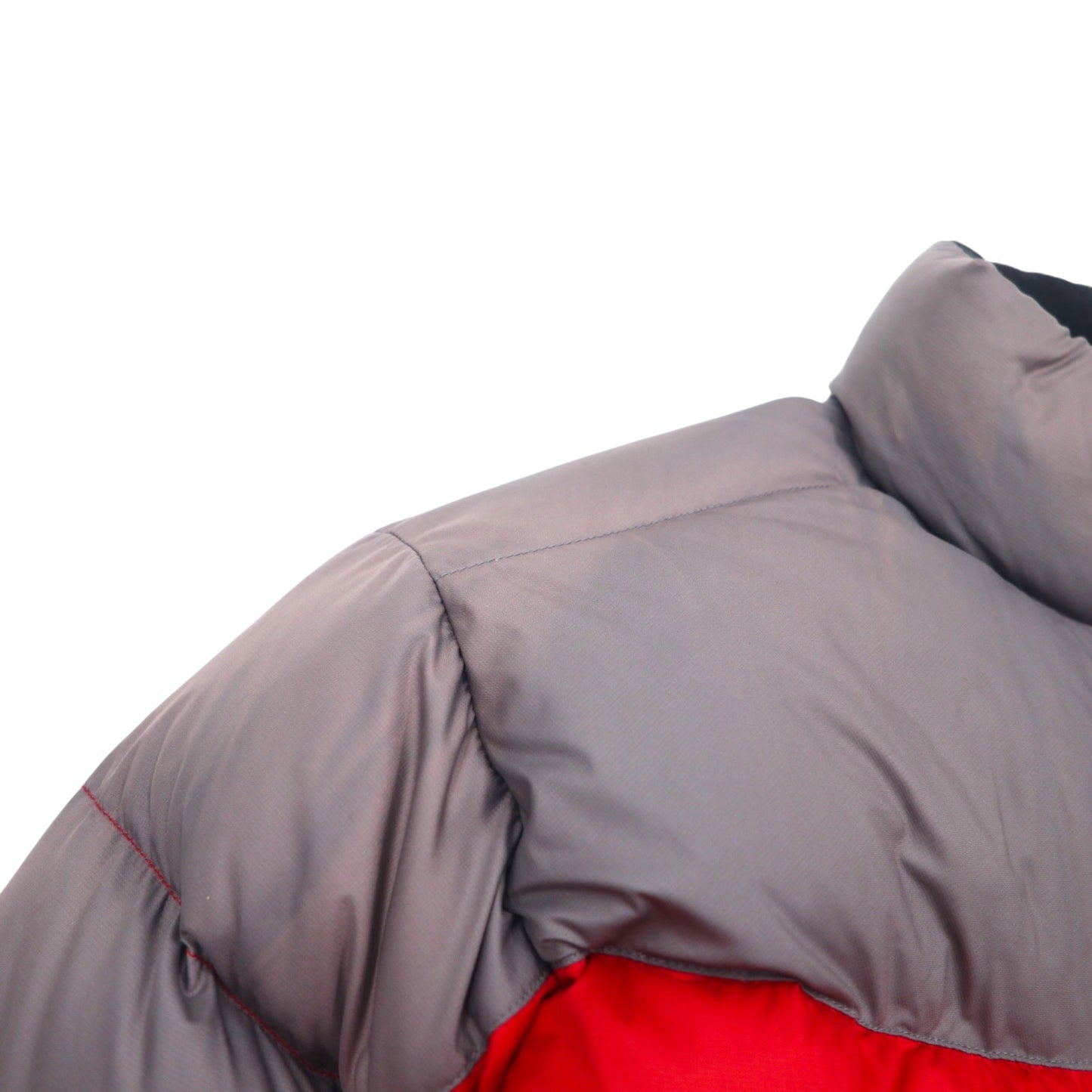 Marmot Bicolor Down Jacket S Red Polyester Logo Embroidery Double Zip Drawcord