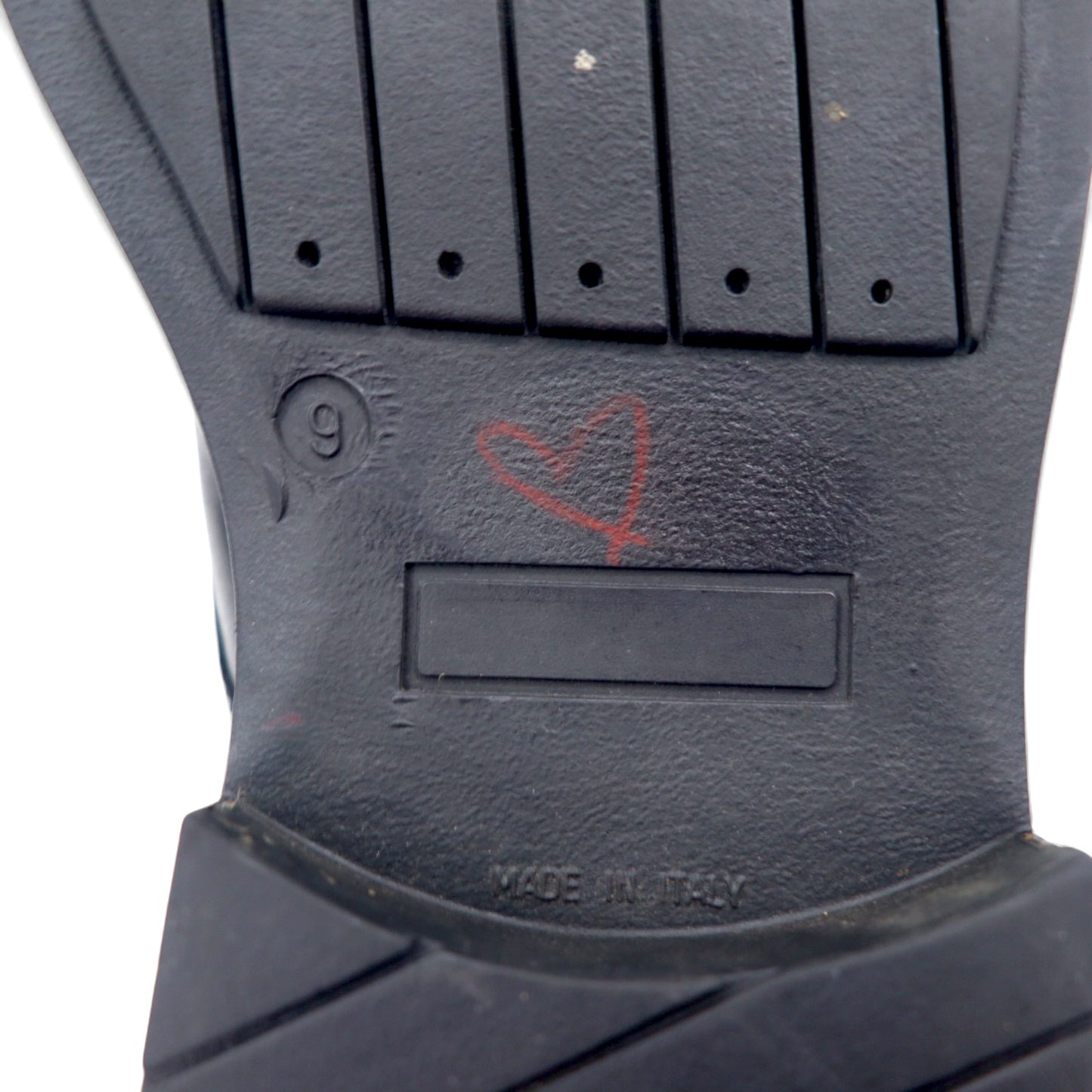 TRADER BAY Italian made plain toe dress shoes 27cm black leather 76444