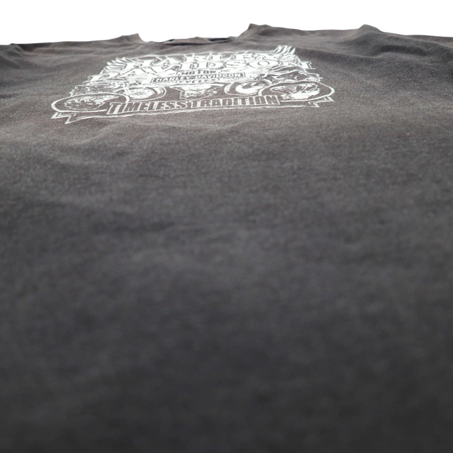 HARLEY DAVIDSON Made in USA Double-sided Print T-Shirt XL Gray Cotton Polyester MENPHIS