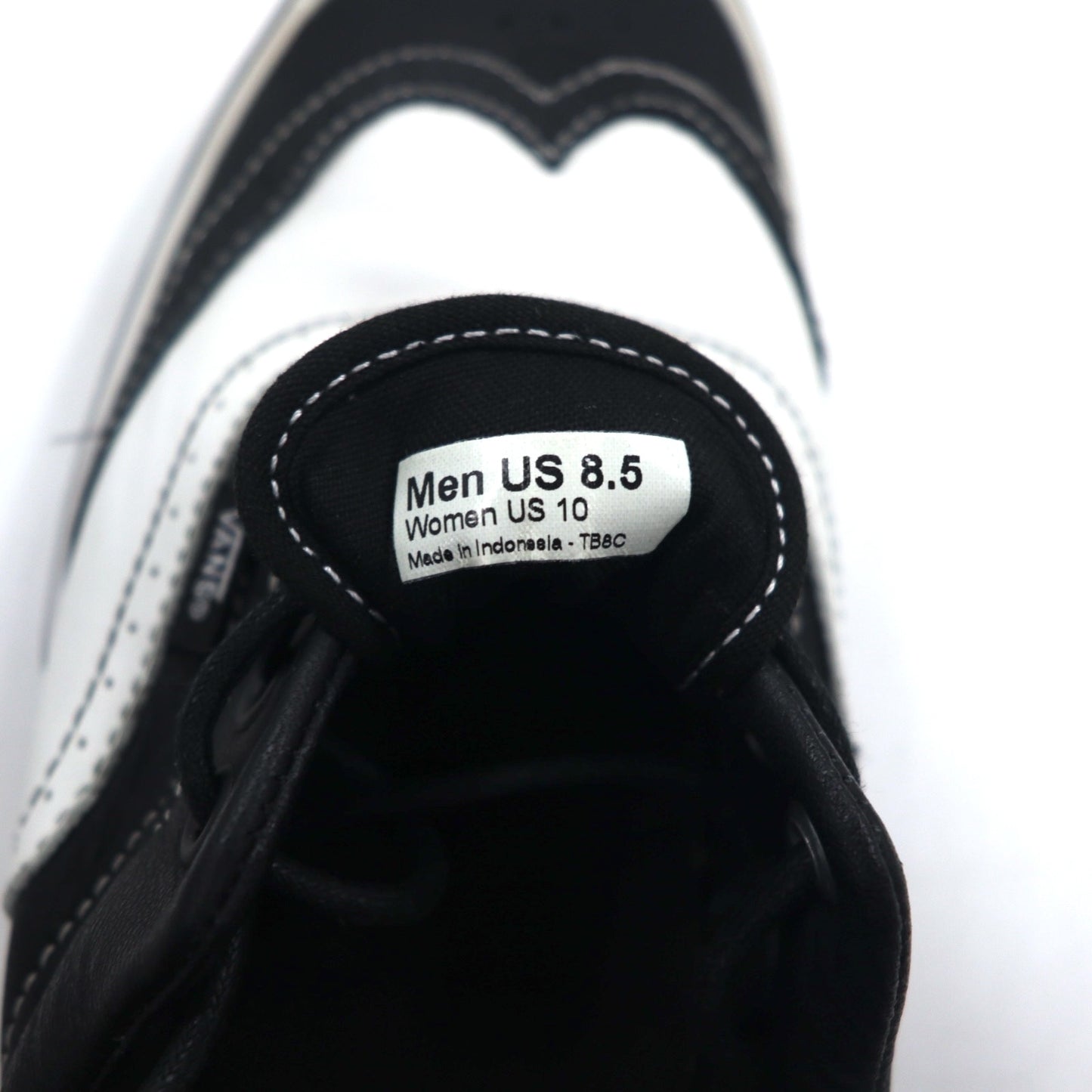 VANS VAULT エラ ウィングチップ ERA WINGTIP レザー スニーカー 26.5cm ブラック ホワイト