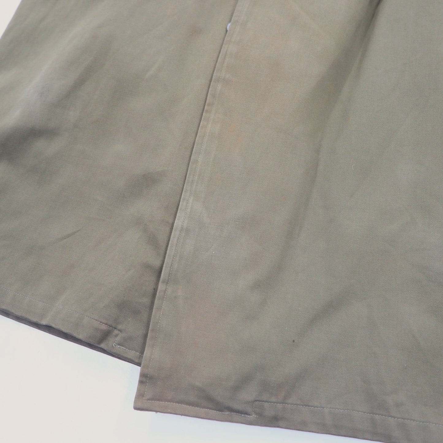 60s French Overcoat フランス製 60年代 ユーロヴィンテージ ミリタリー オーバーコート トレンチコート XL カーキ 樹脂ボタン PORTEZ IMPER FBA ライナー着脱式 Cantre LA PLUIE et Cantre LE FROID