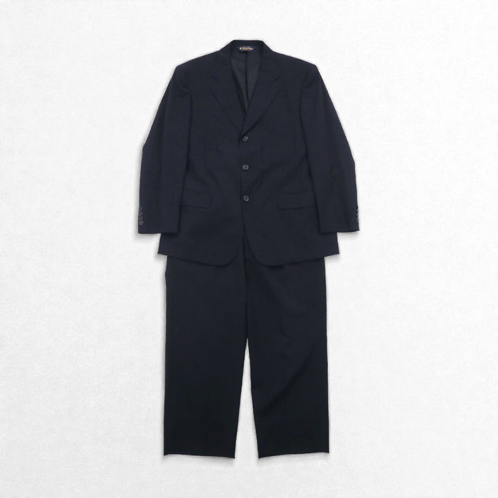 Brooks Brothers 3B Suit, Navy Wool Stripe, Size M