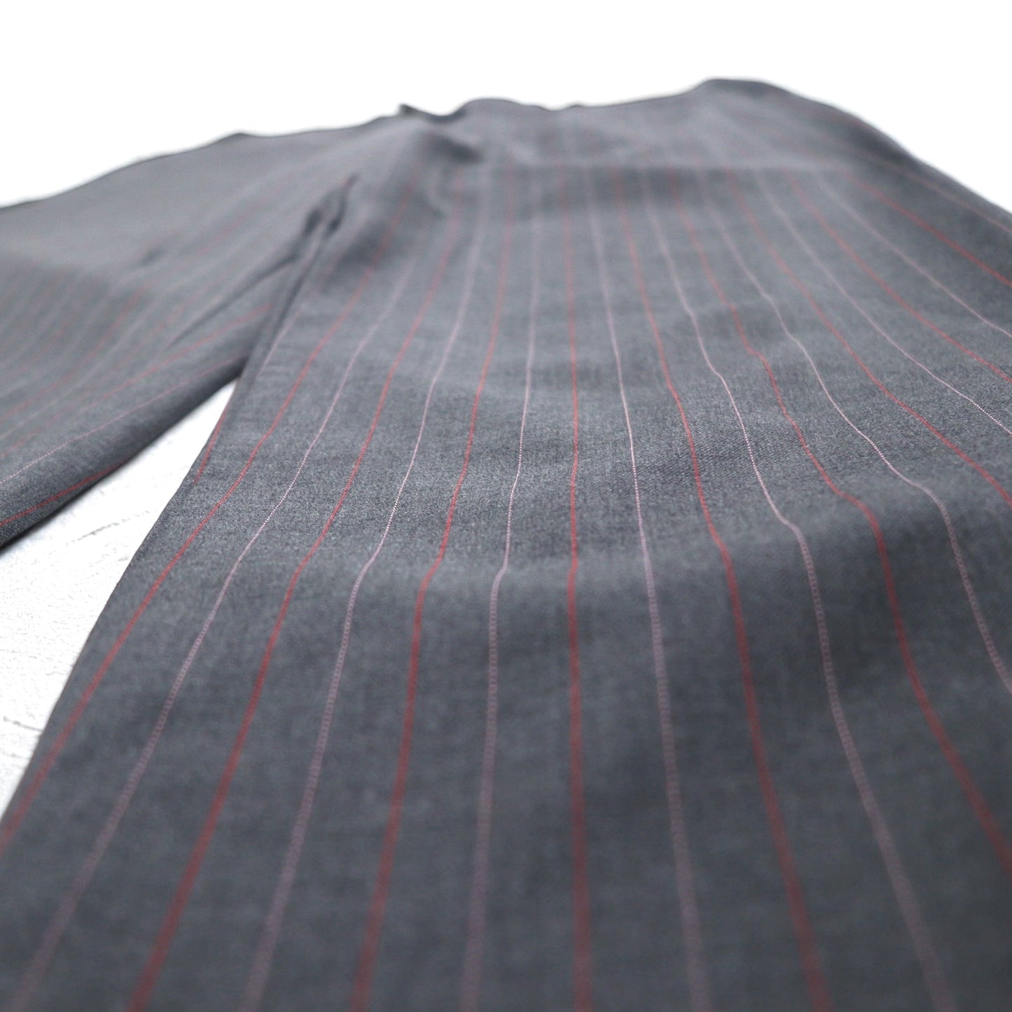 Ermenegildo Zegna イタリア製 3Bスーツ セットアップ L グレー ストライプ ウール