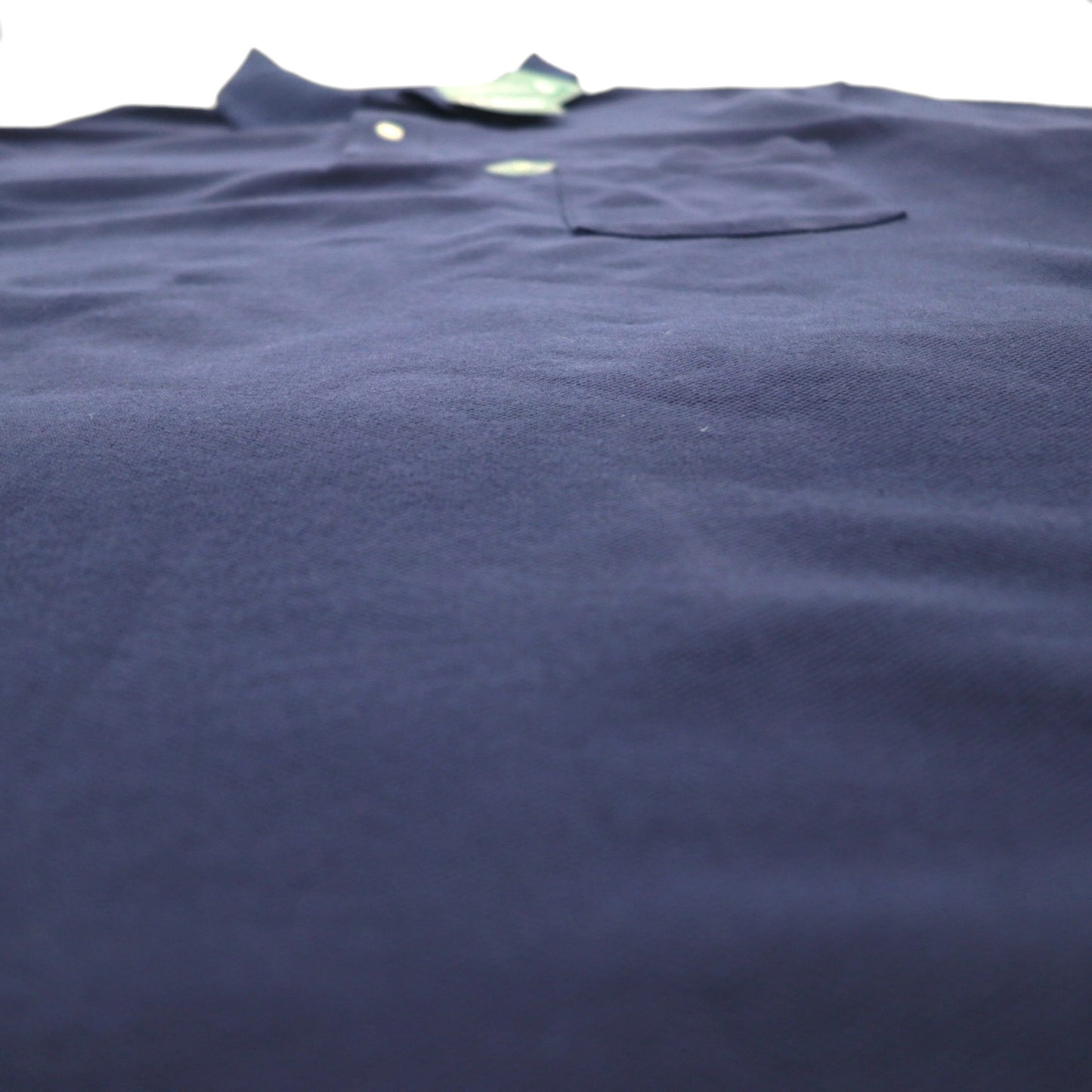 LLBean Premium Double L Polo Shirt XL Navy Cotton 300457 Unused