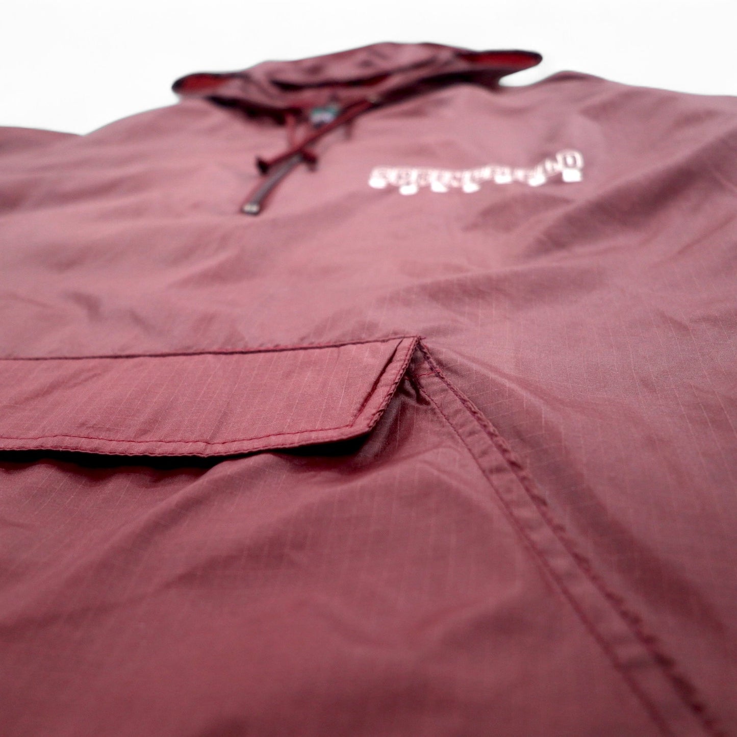 MV SPORT 90年代 ハーフジップ アノラックパーカー L ナイロン リップストップ フロント ポケット ジャマイカ製