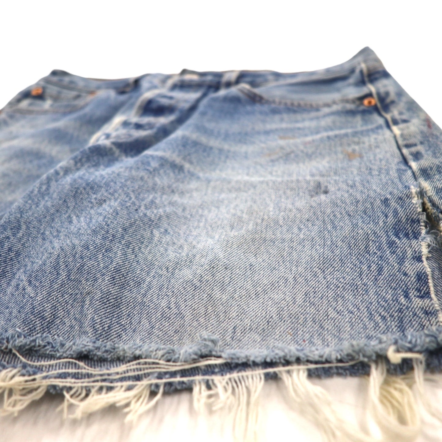 Levi's 90年代 USA製 501XX カットオフ デニムショートパンツ M インディゴ ブルー ボタン裏553 501-0000