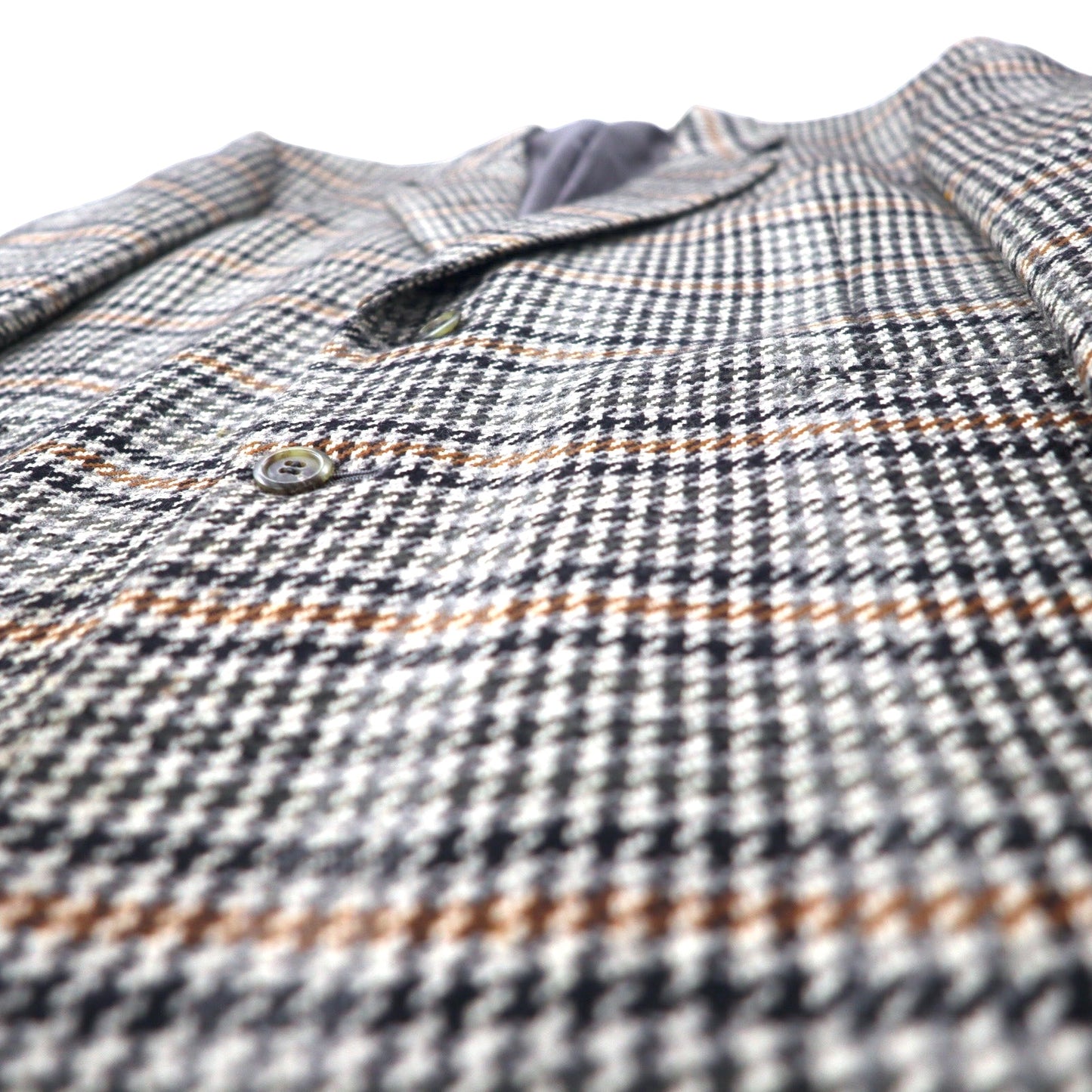 Christian Dior MONSIEUR オールド 2B テーラードジャケット AB-6 175 グレー グレンチェック ウール 日本製