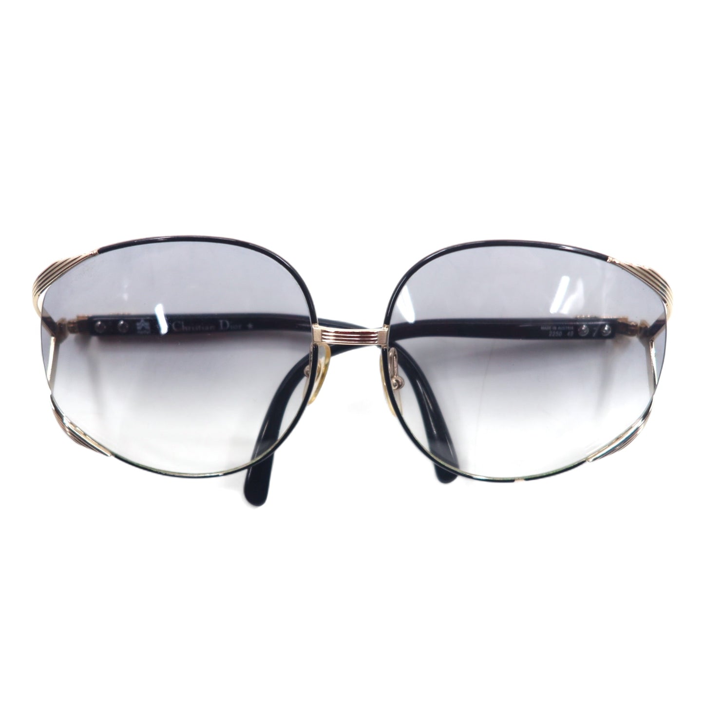 Christian Dior オーストラリア製 ヴィンテージ サングラス グラデーション ブラック 2250 49 CDロゴ