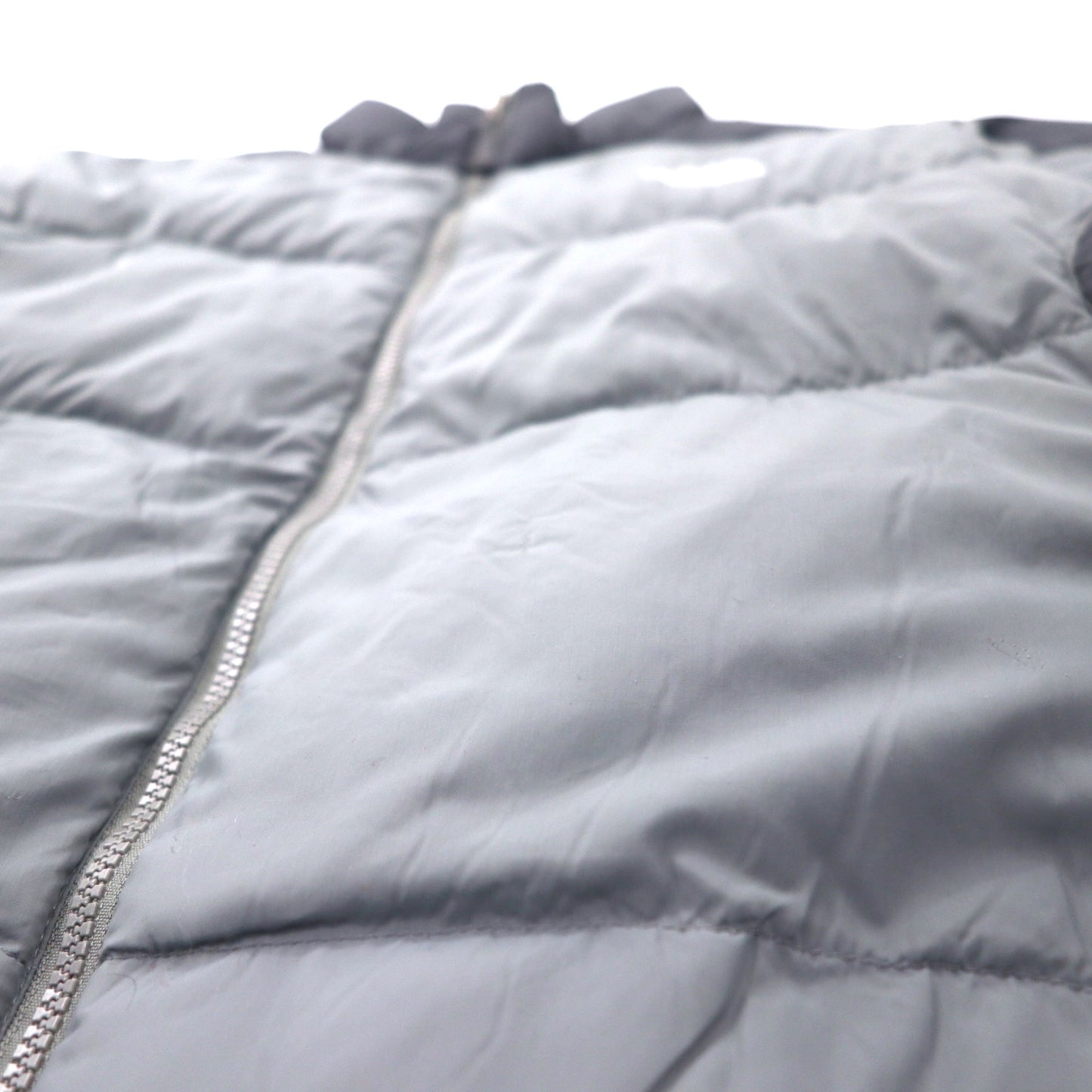 THE NORTH FACE Nuptse Down Jacket 550 Fill Power L Gray Nylon Logo Embroidery