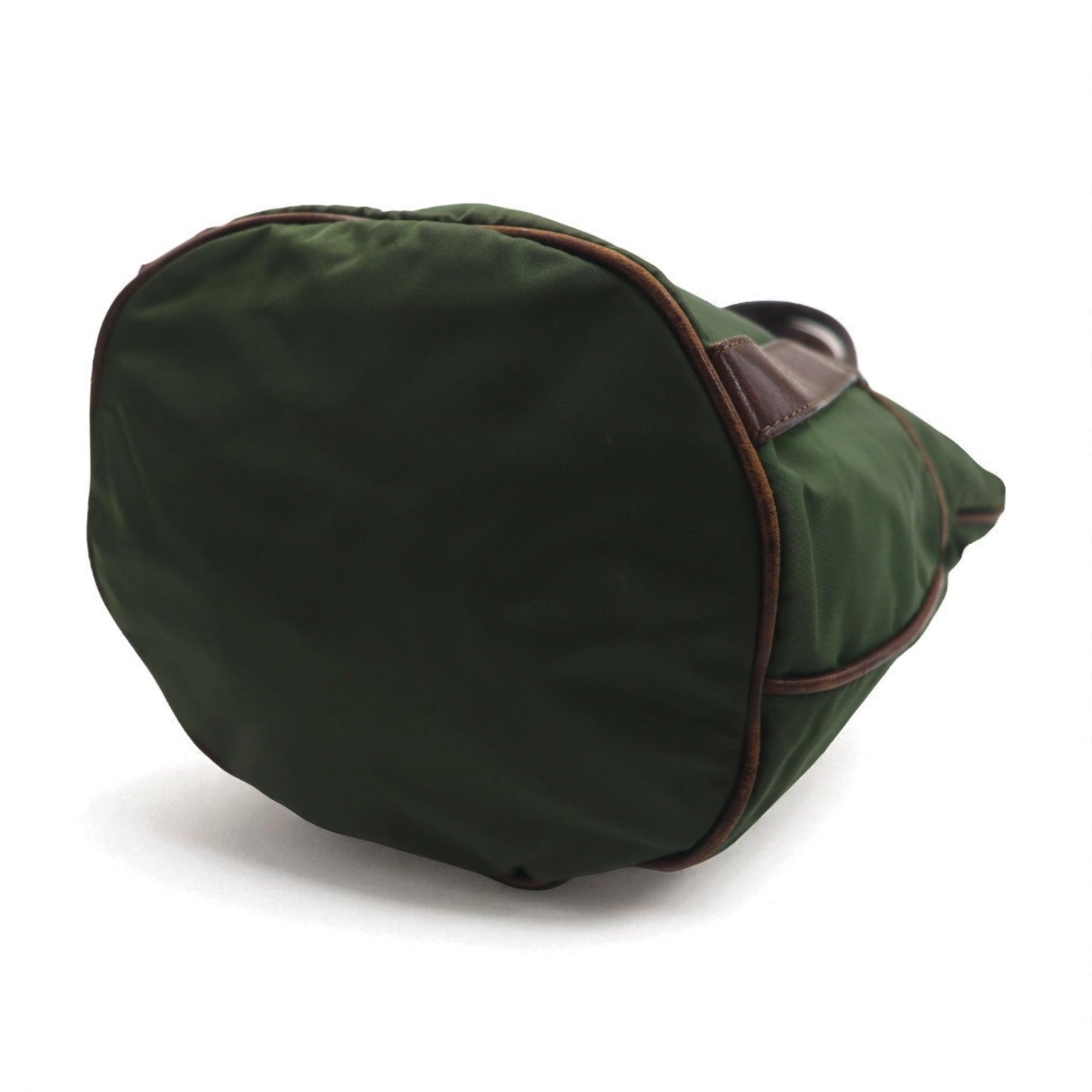 Felisi Leather-trimmed Nylon Tote Bag, Khaki, 05-57, Made in Italy