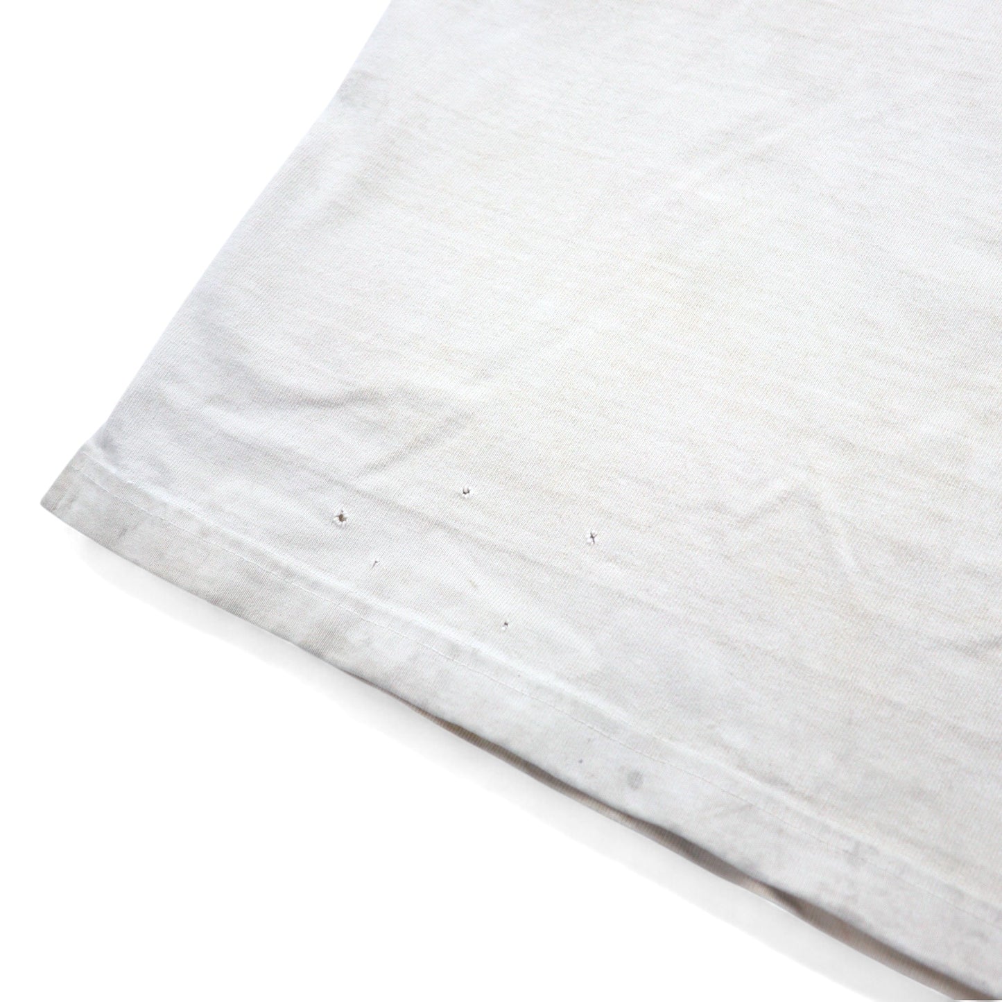 BARNS OUTFTITTERS Tough Neck Printed T-Shirt M White Cotton NOLLEY'S Exclusive Made in Japan