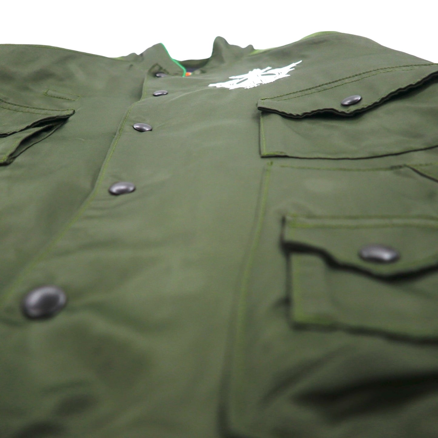 blackmeans Impermanence of All Things Souvenir Jacket Sukajan L Khaki Rayon Padding PANTA RHEI Made in Japan