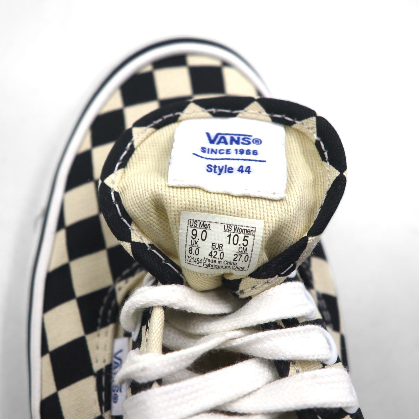 VANS 廃版 アナハイムコレクション オーセンティック ANAHEIM FACTORY AUTHENTIC 44DX ローカットスニーカー 27cm キャンバス フラッグチェック