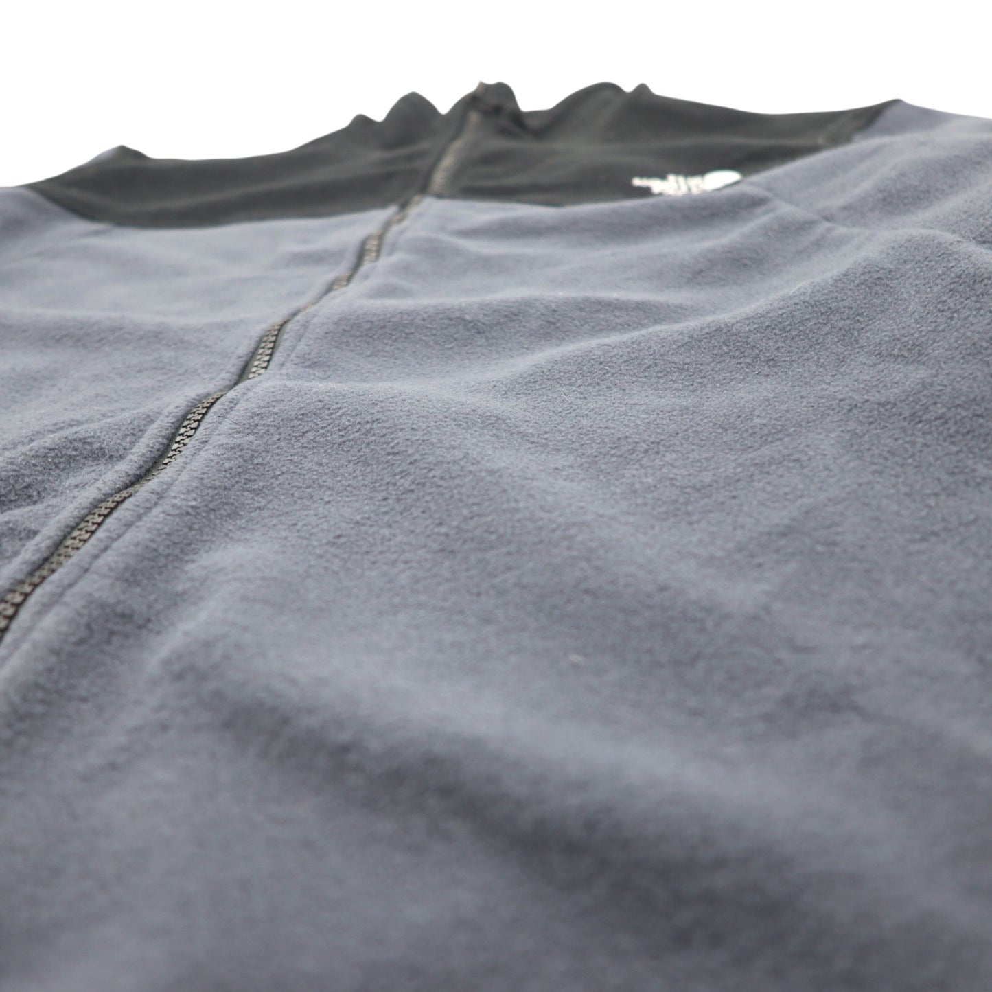 THE NORTH FACE バイカラー フリースジャケット XXL ブラック グレー ポリエステル ロゴ刺繍 NF0A7UJP