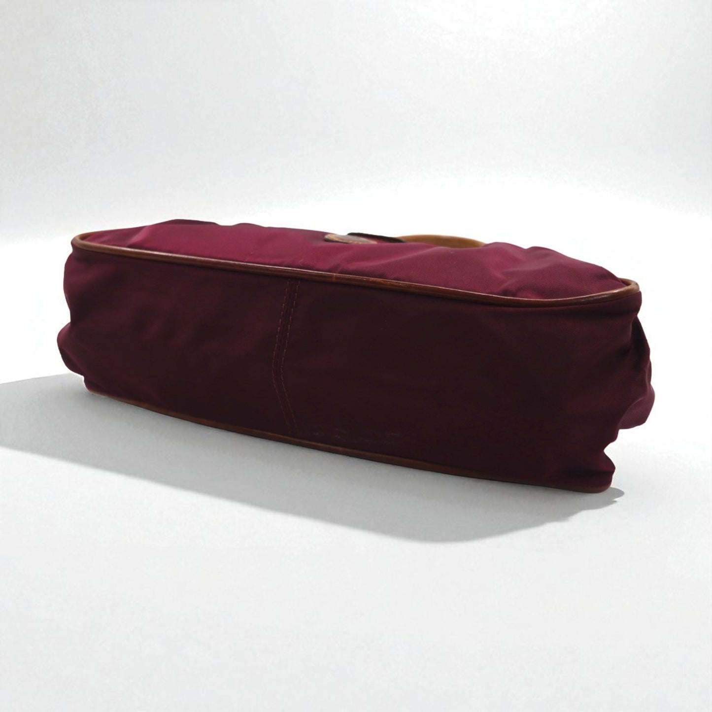 Felisi ショルダーバッグ トートバッグ レザー切り替え パープル ナイロン 0014 イタリア製