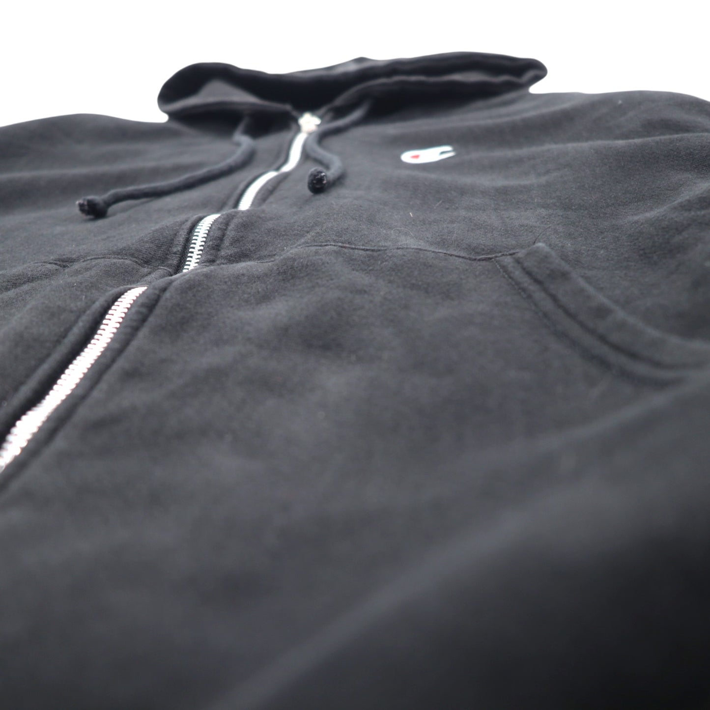 Champion リバースウィーブ REVERSE WEAVE フルジップパーカー L ブラック コットン GF69 ホンジュラス製