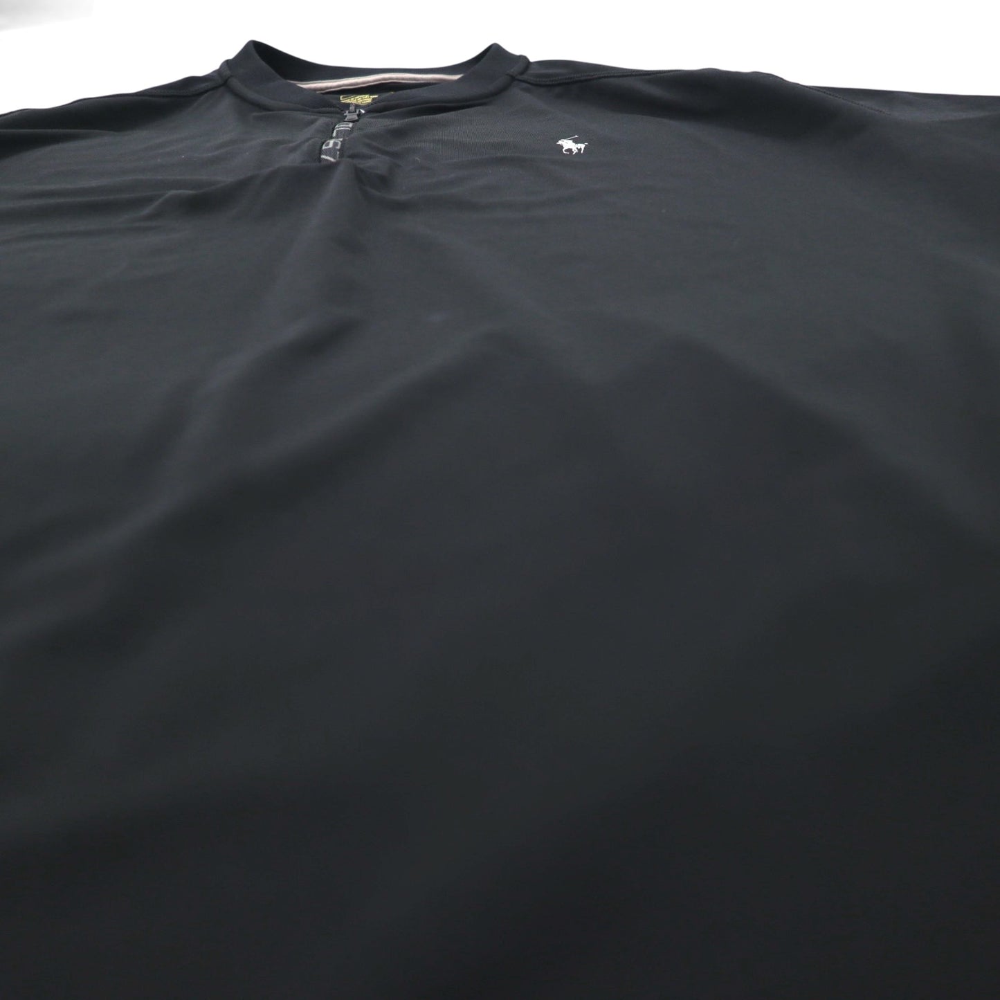 POLO RALPH LAUREN パフォーマンス ドライフィット シャツ L ブラック ハーフジップ サイドポケット
