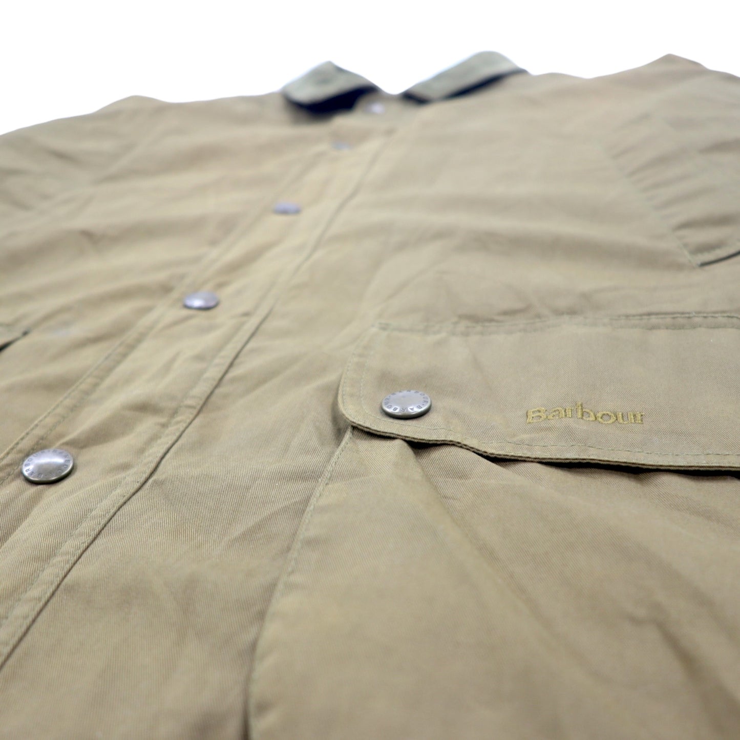 Barbour ブルガリア製 SOFT COTTON BEAUFORT JKT ビューフォートジャケット XXL ブラウン コットン 襟コーデュロイ 裏地チェック 3ワラント ノンオイル