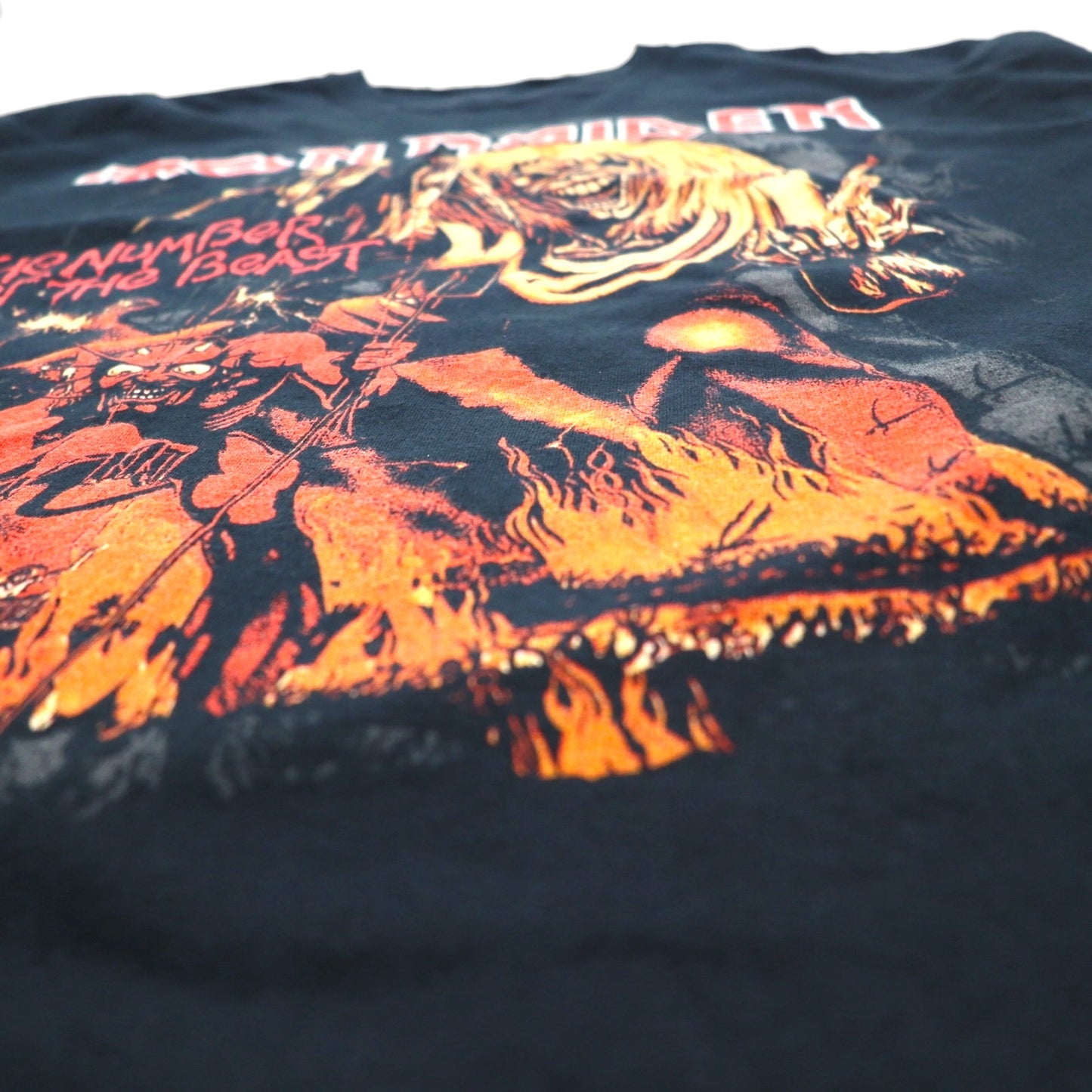 IRON MAIDEN Rock Band T-Shirt 2XL Black The Number Of The Beast Magical Seal