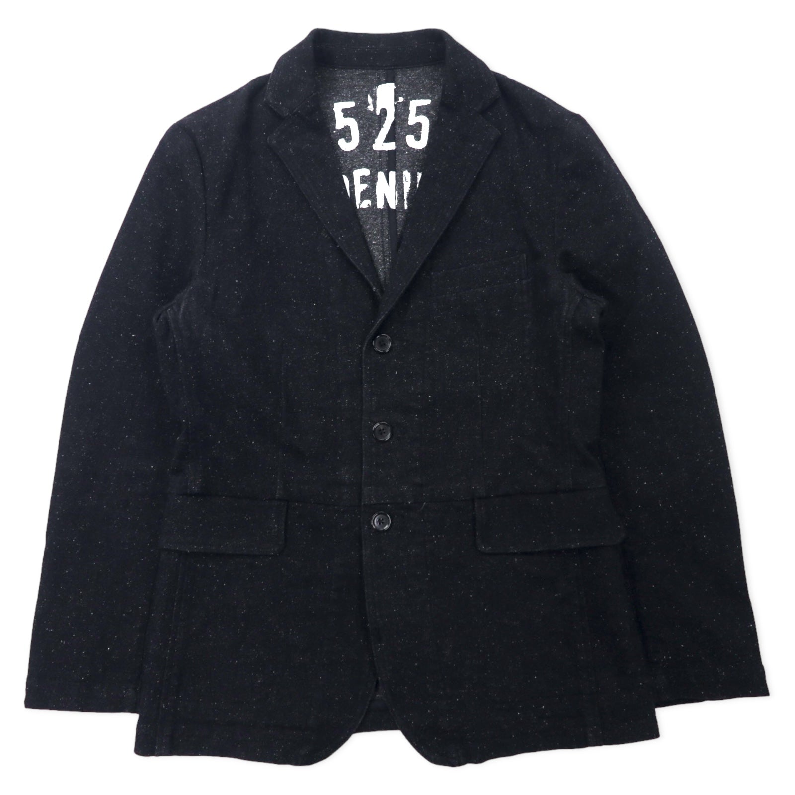 40CT & 525 by Takeo Kikuchi Denim Tailored Jacket 2 Black Cotton 