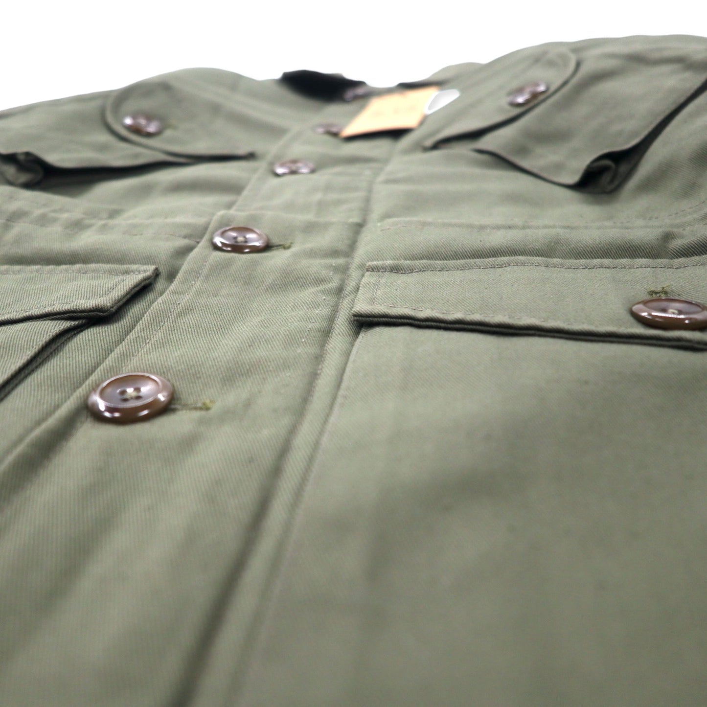 8.15 AUGUST FIFTEENTH USA製 アーミージャケット S カーキ コットン ボアライナー ドローコード ARMY JACKET 4095A26802 未使用品