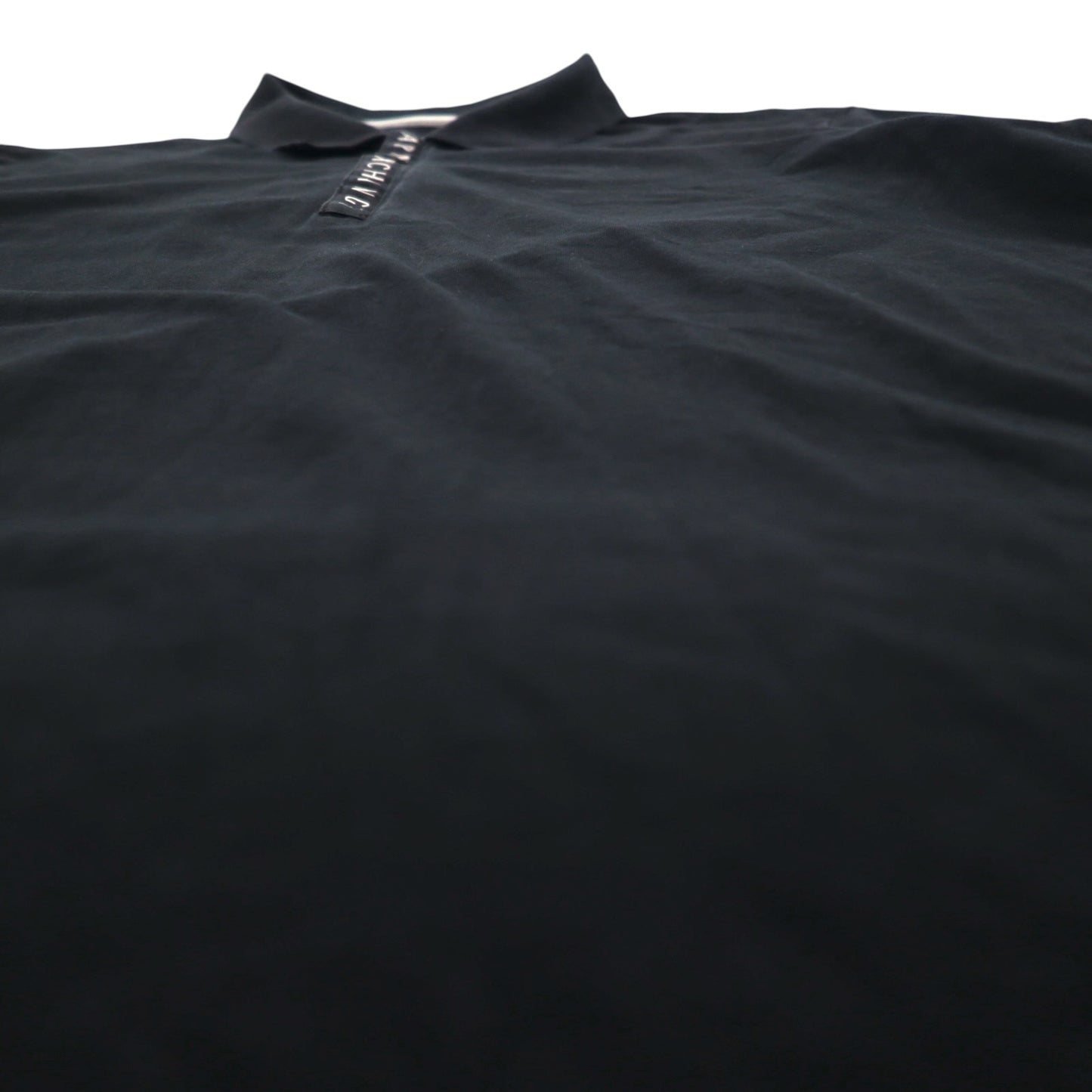 A|X ARMANI EXCHANGE ハーフジップ ポロシャツ XL ブラック コットン
