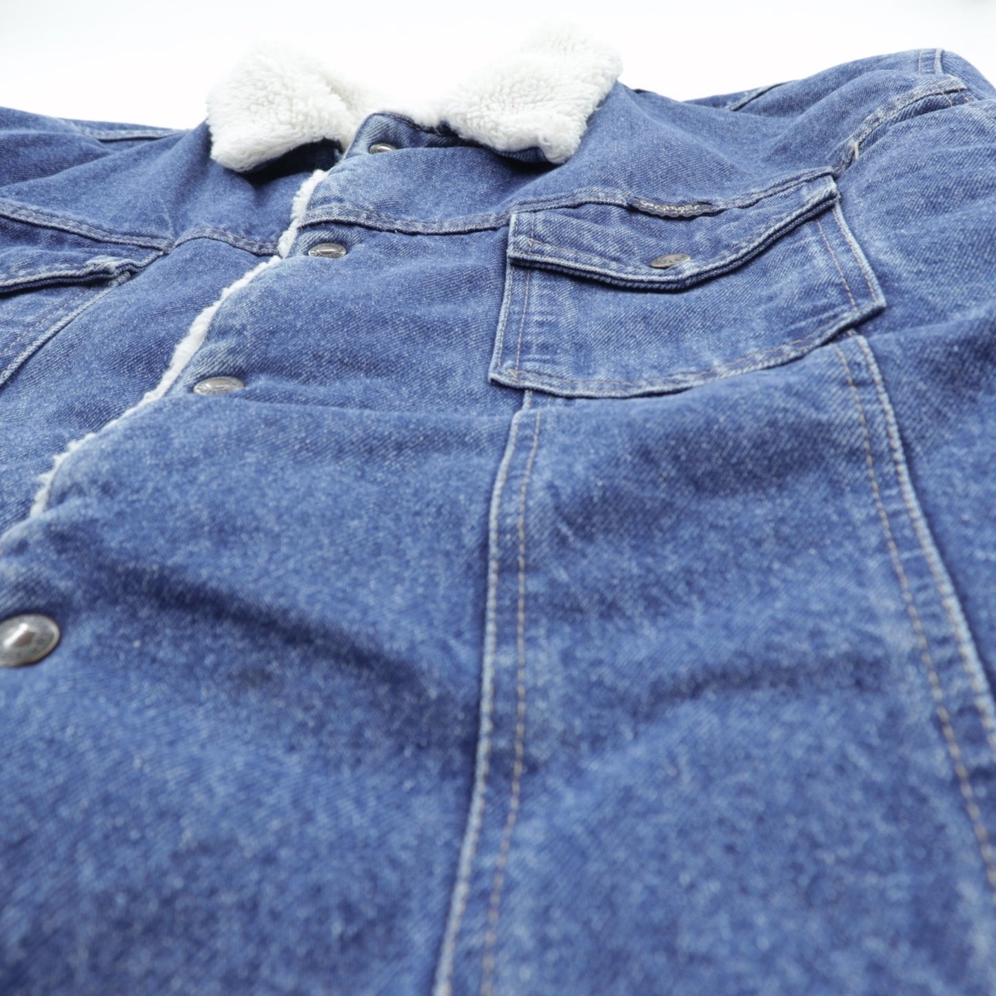 Wrangler ランチコート 裏ボア デニムジャケット L インディゴ シェルパ