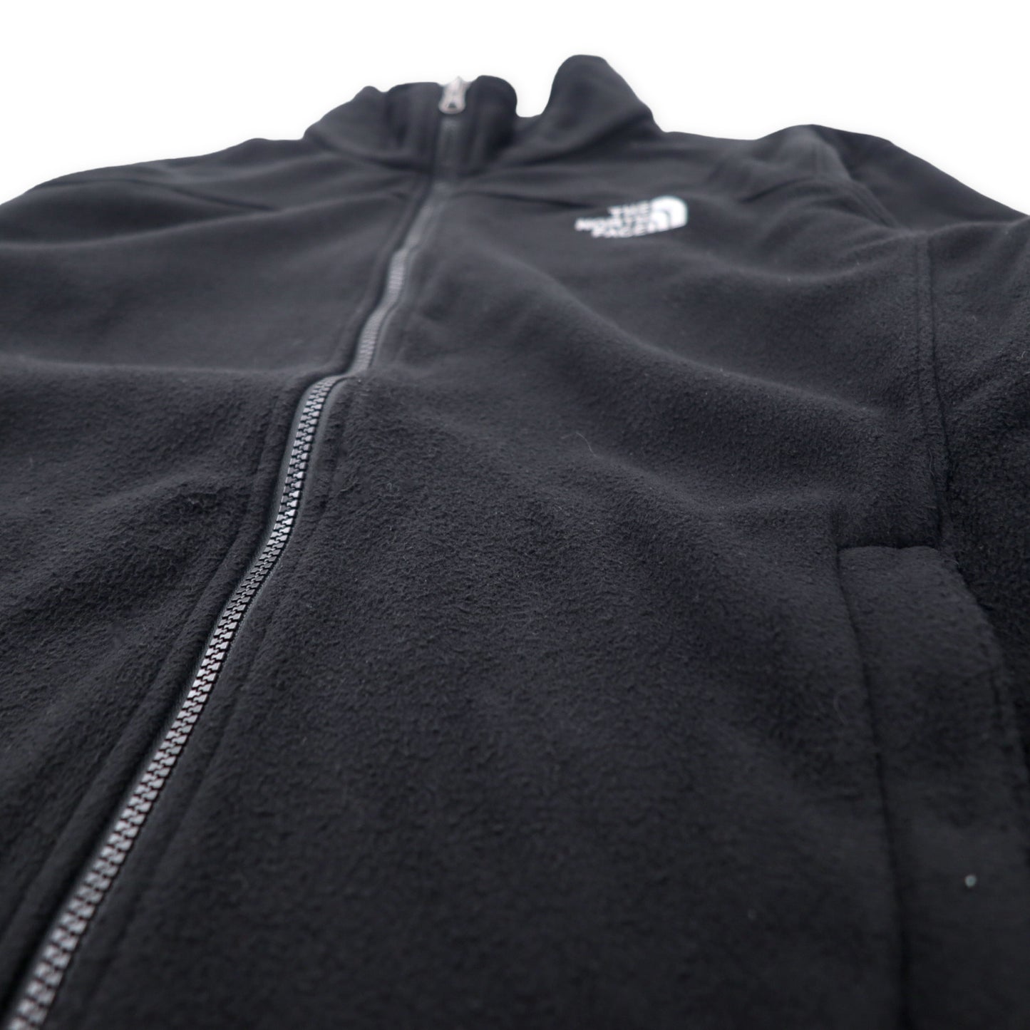 THE NORTH FACE フルジップ フリースジャケット L ブラック ポリエステル ロゴ刺繍