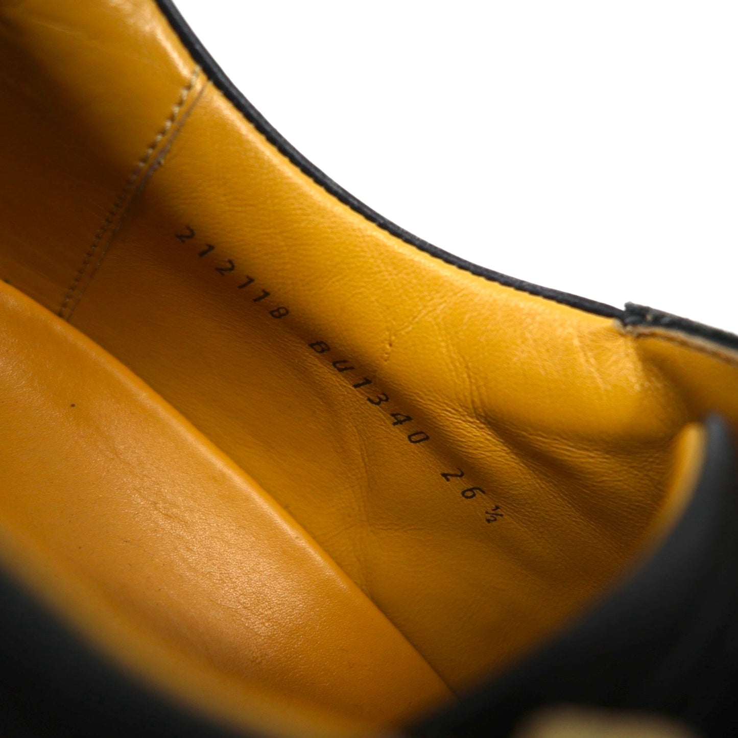 BURBERRY カーフレザー ローカットスニーカー 26.5cm ブラック BU1340