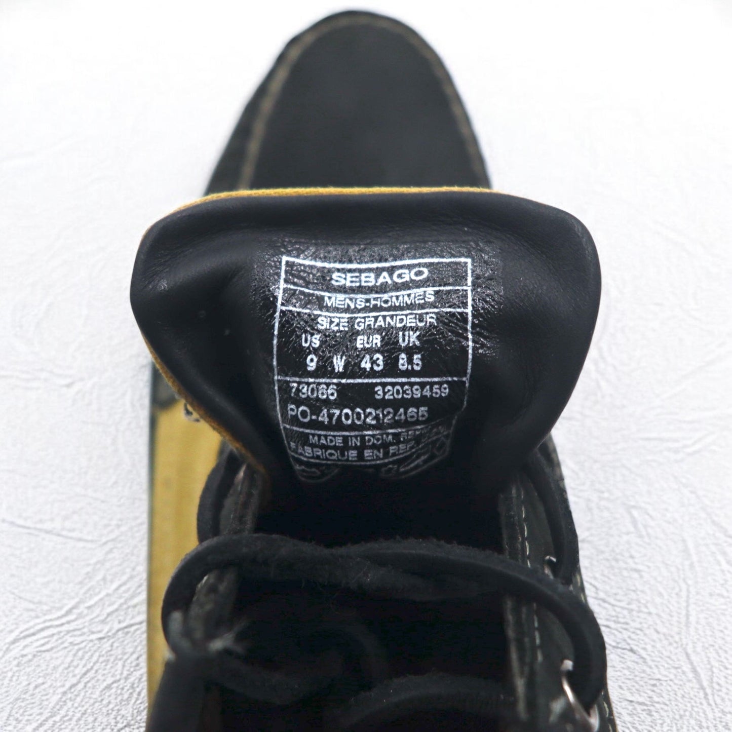 SEBAGO × FILSON KNIGHT Moccasin Boots Deck Shoes 27cm Leather Waxed Cotton TinCloth VIBRAM Sole 73066