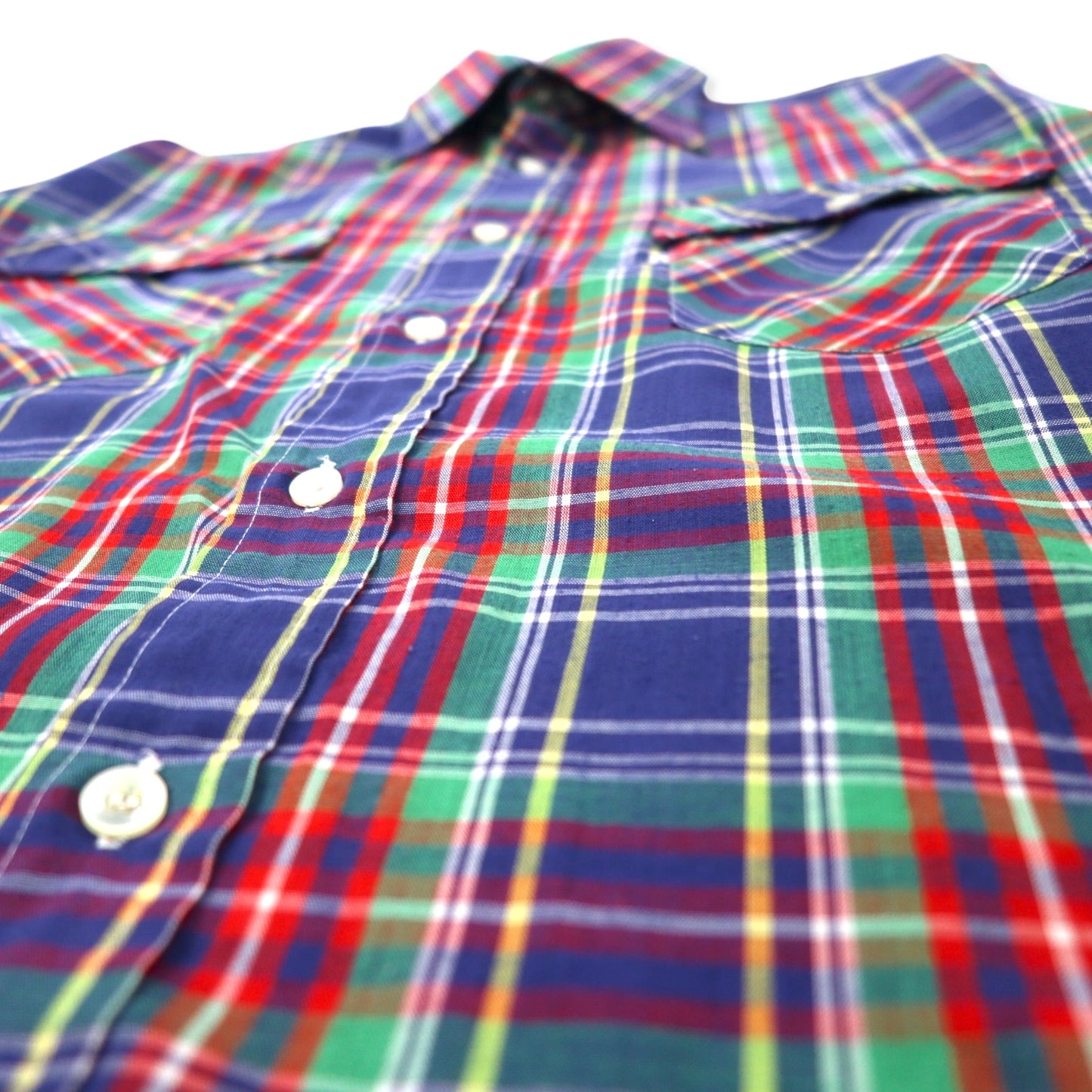 Levi's 70s Western Shirt, Medium, Multicolor Check, Collar Core, White Tab