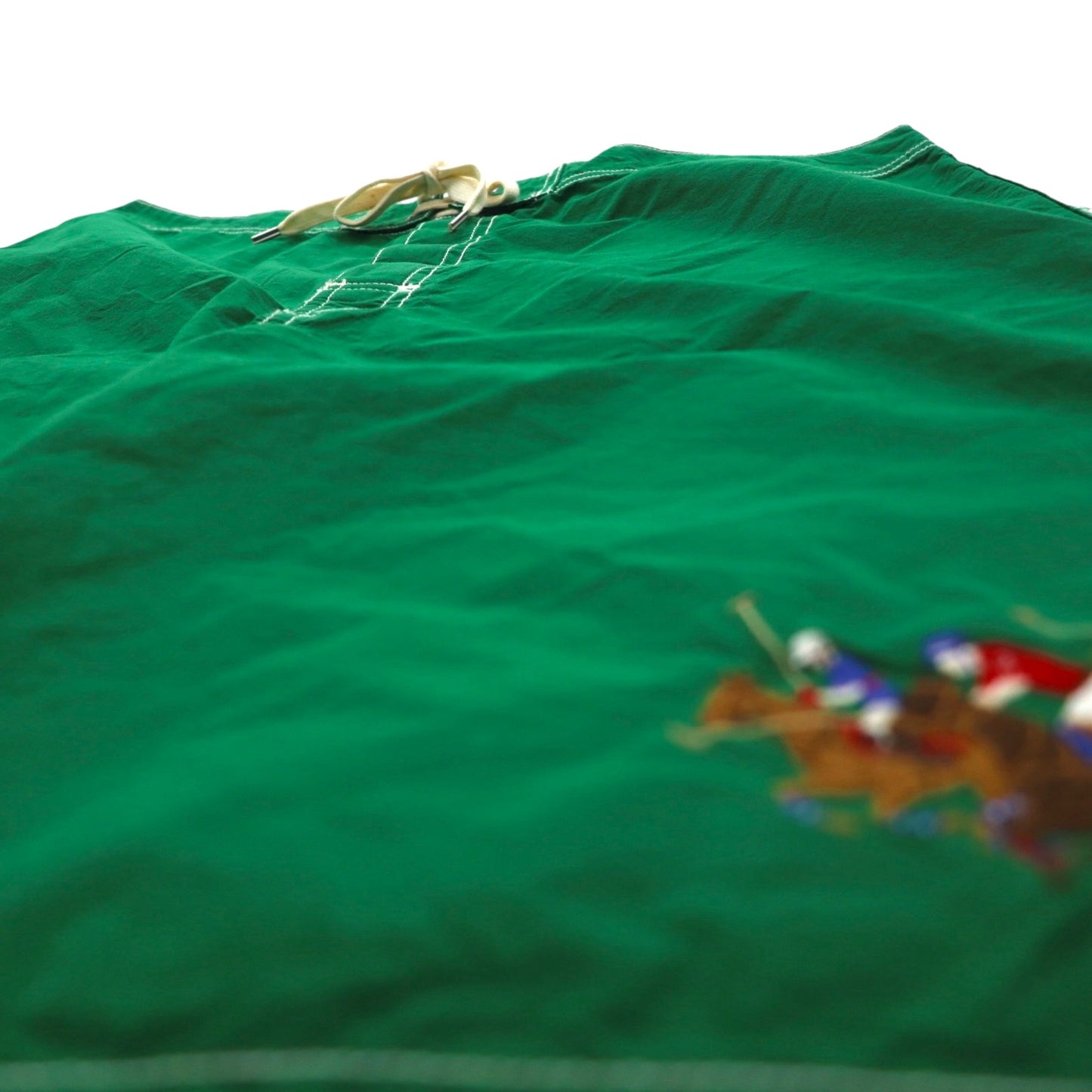 Polo by Ralph Lauren 水陸両用 スイム ショートパンツ L グリーン コットン ナイロン ポロプレイヤー刺繍