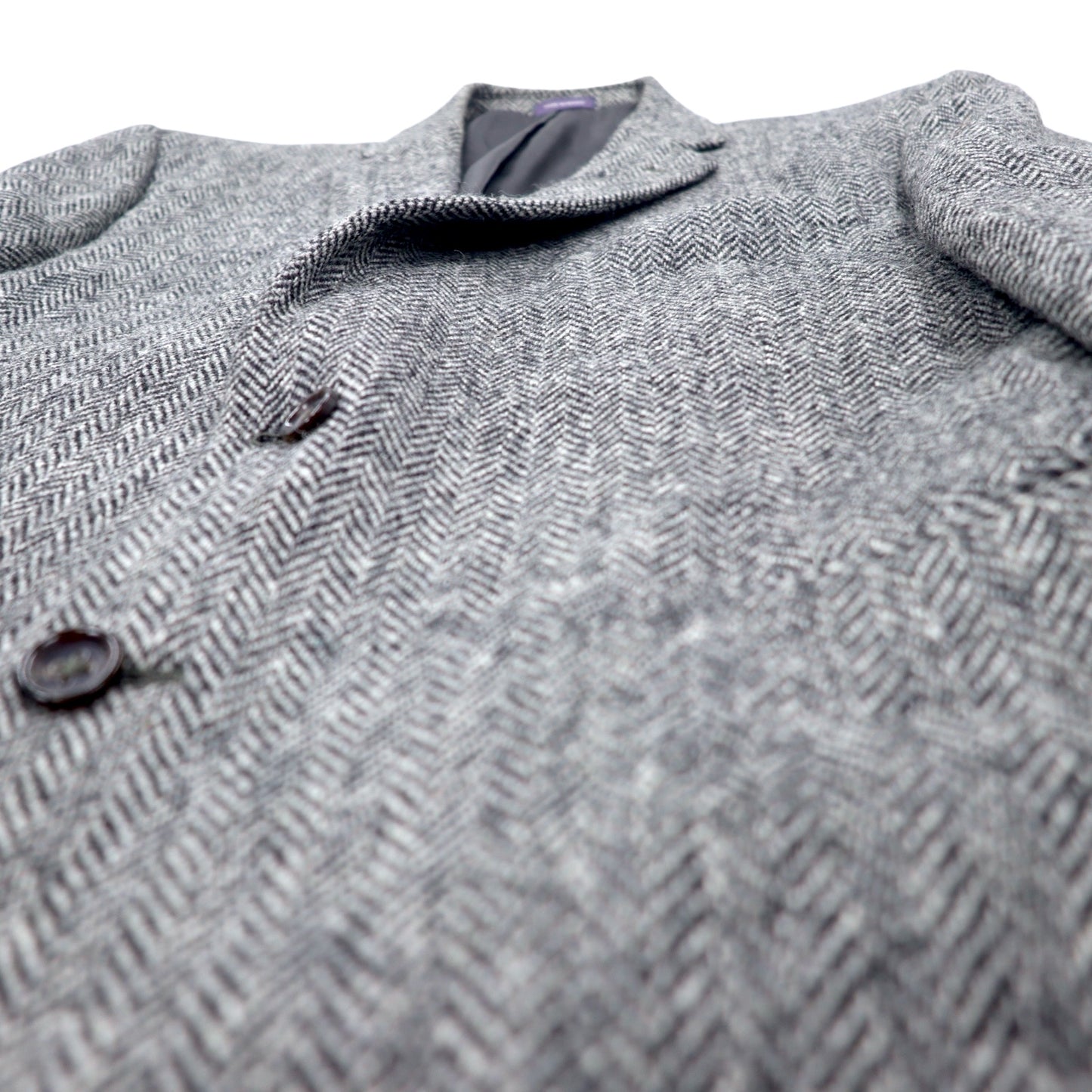 Harris Tweed × STAFFORD ツイード テーラードジャケット L グレー ウール CLASSIC FIT メキシコ製
