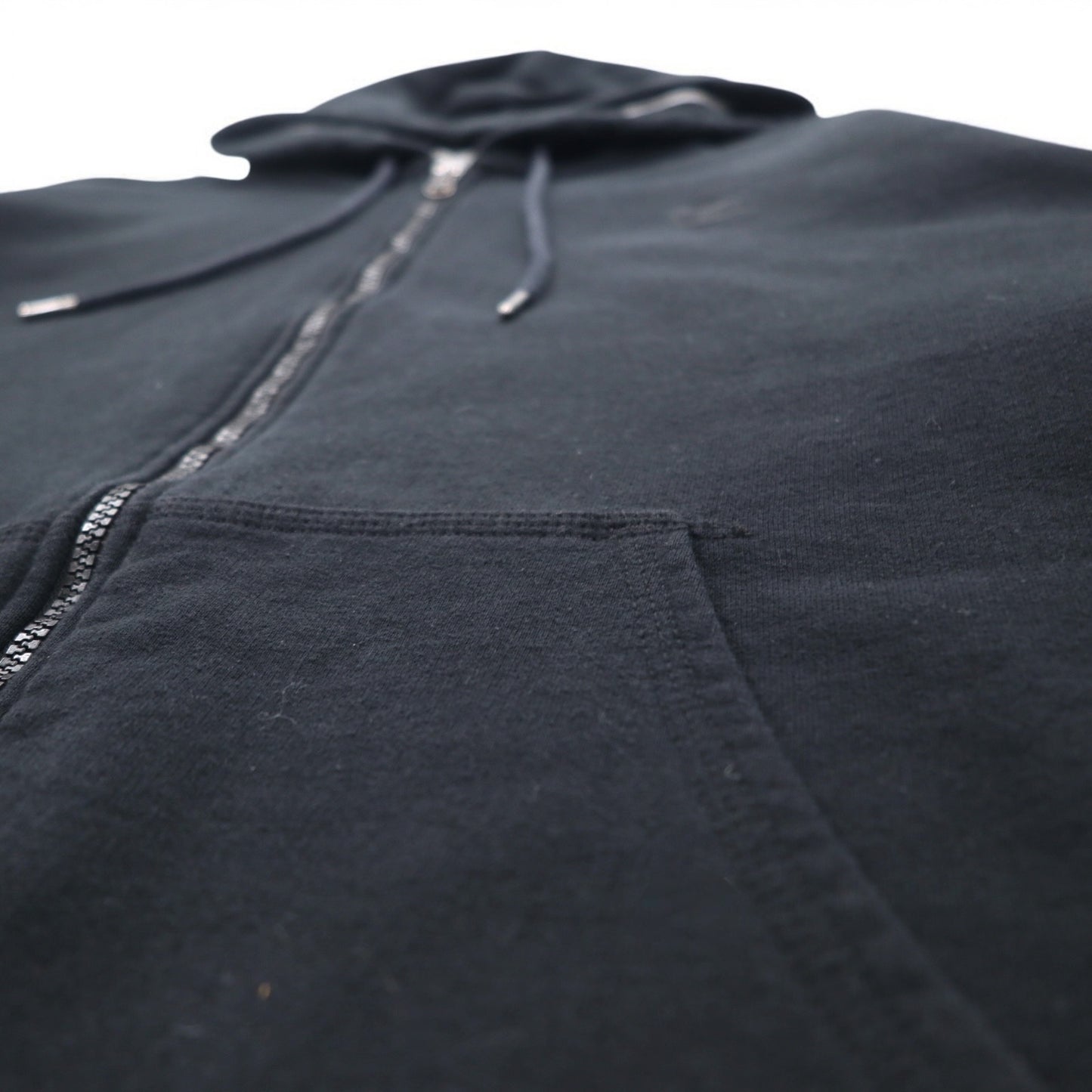 Champion ビッグサイズ フルジップパーカー 4XL ブラック ワンポイントロゴ刺繍 ホンジュラス製