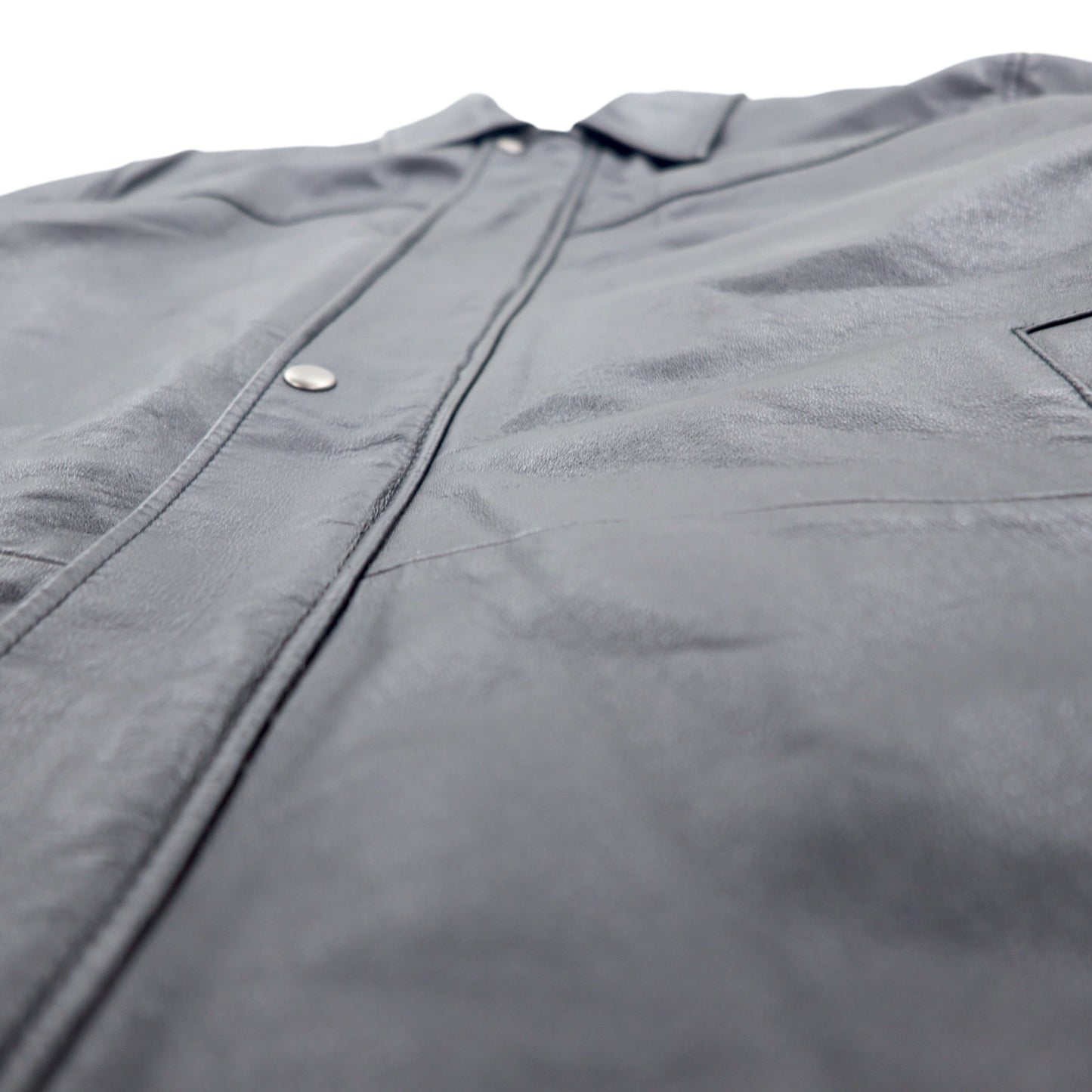 RETREAT レザー カーコート Thinsulate INSULATION 中綿 ジャケット L ブラック レザー ライナー着脱式