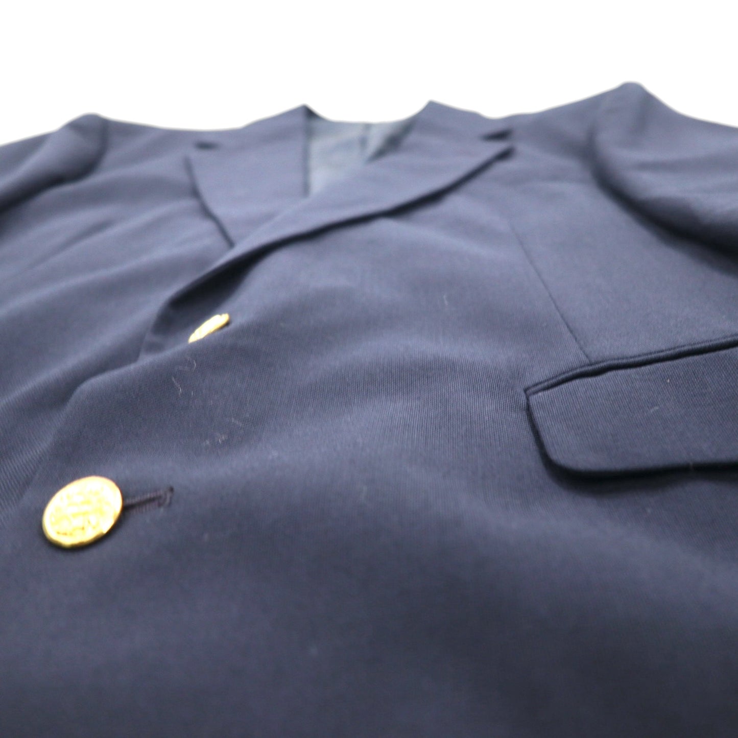 80s USA Vintage Ivy Blazer, HAGGER 2B, Tailored Jacket, Size XL, Gold Buttons, Navy Blue, Made in the USA