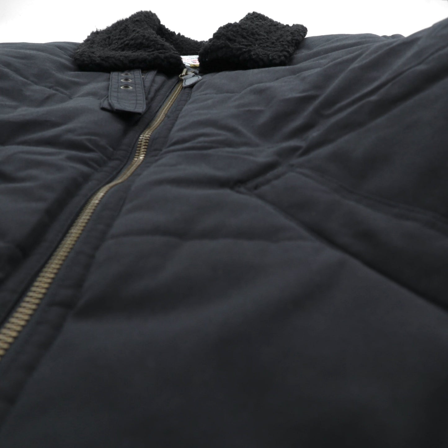 AVIREX B-3 中綿 フライトジャケット L ブラック チンストラップ 襟 ボア 6152232