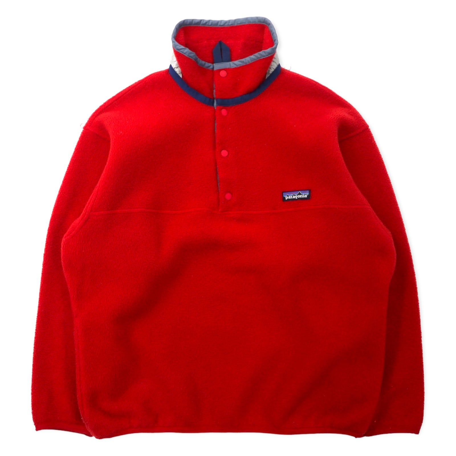 PATAGONIA FLEECE Snap T Half button M Red Polyester 65569 – 日本然 