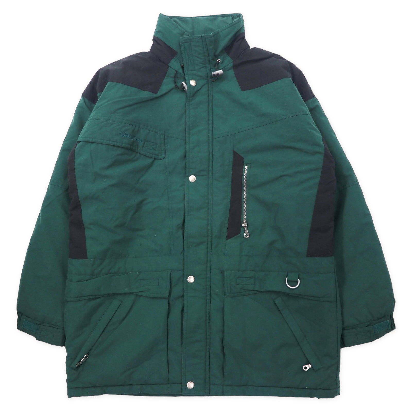 FIELD & STREAM 90's Mountain HOODIE Sailing Jacket Footen L Green 