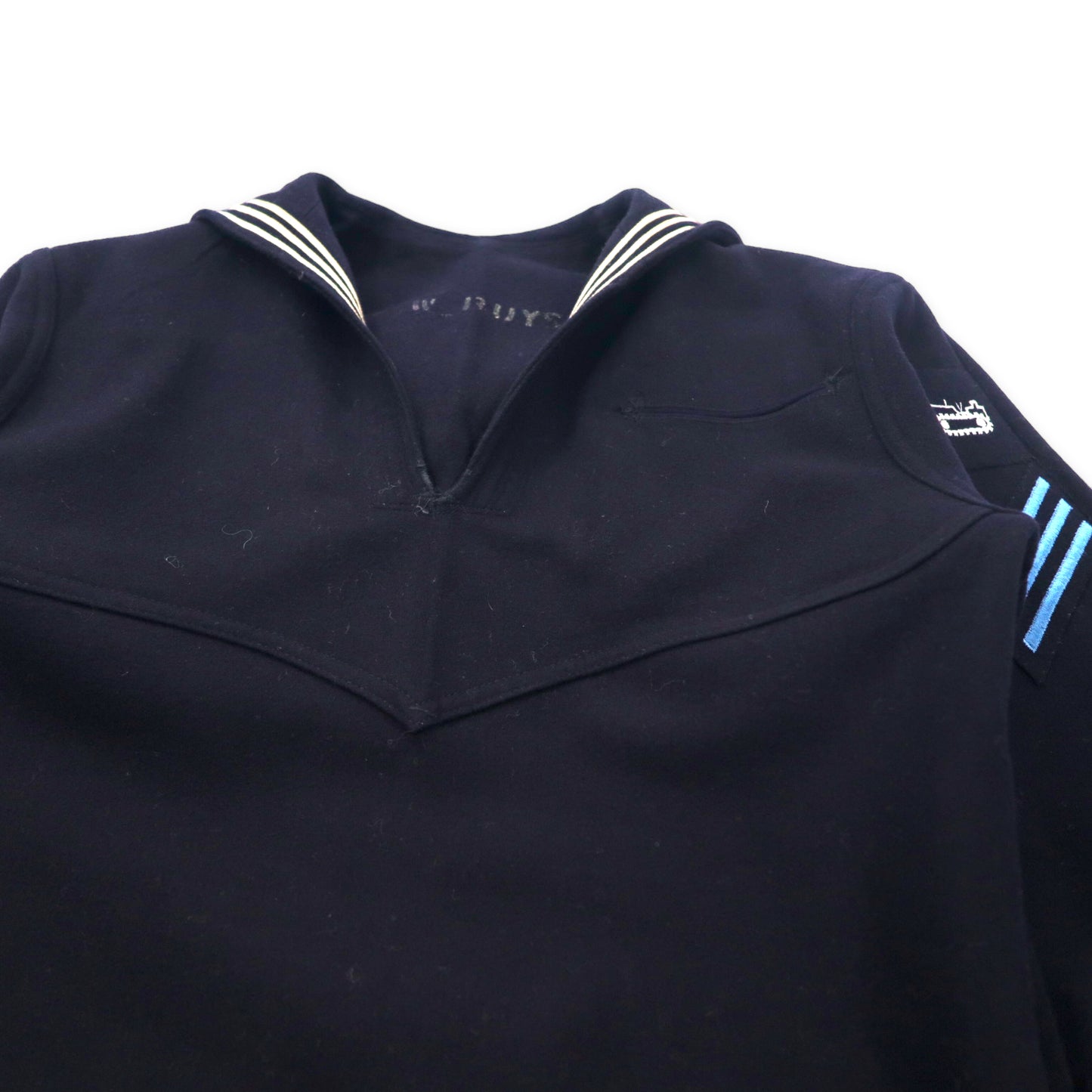 US NAVY 40's NAVAL CLOTHING DEPOT Sailor Shirt 88 Navy Wool Military MAN'S BLUE UNDRESS