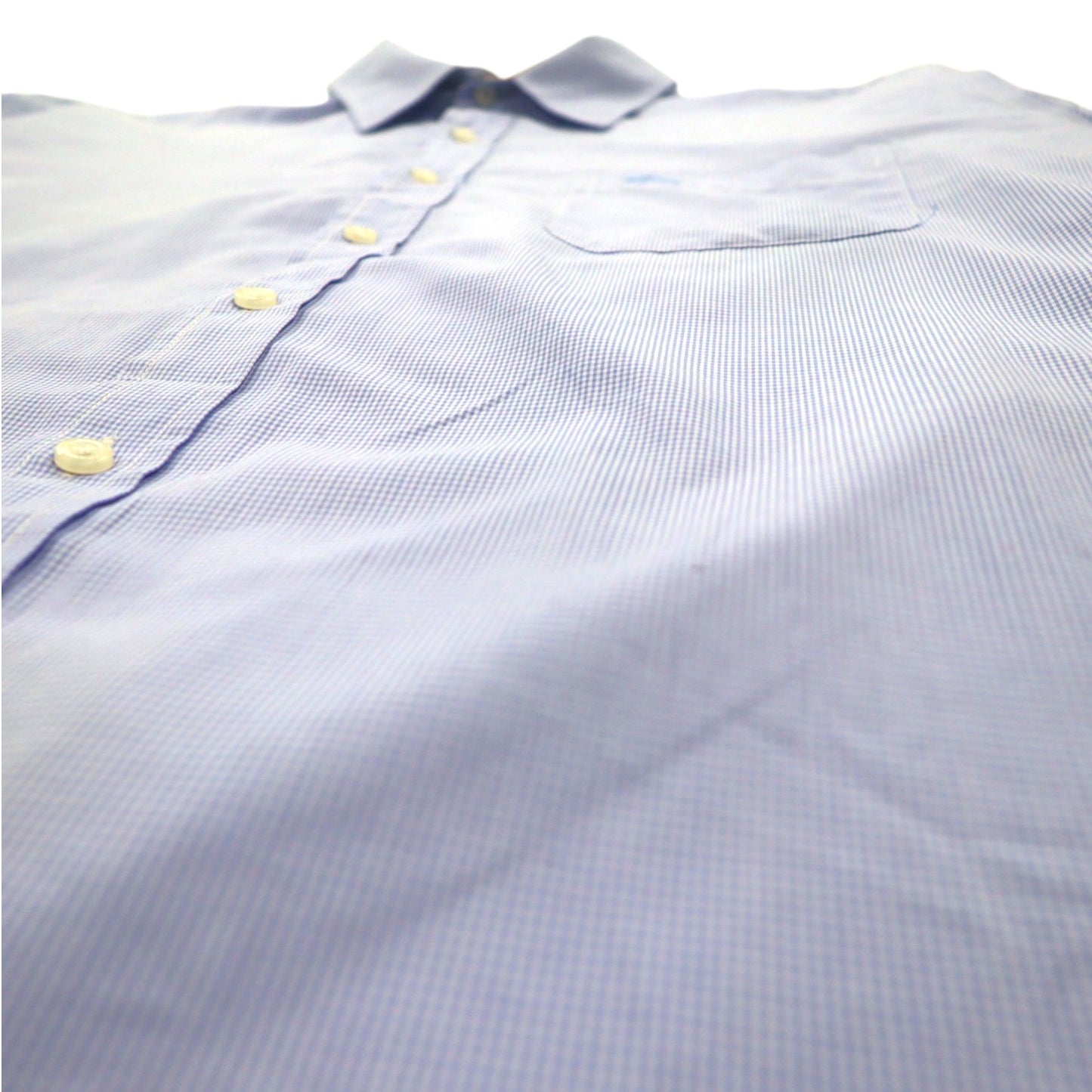 BURBERRY ノバチェック切り替え ドレスシャツ 2XL ブルー ギンガムチェック 現行タグ 胸ポケット