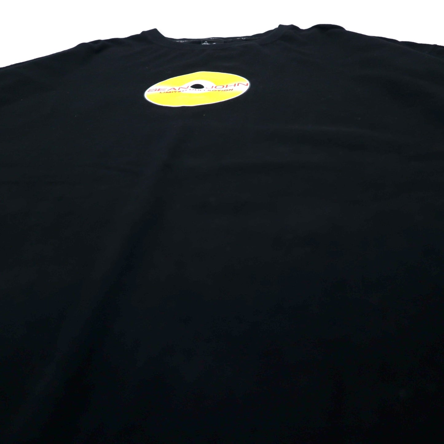 SEAN JOHN 00年代 ビッグシルエット プリント Tシャツ XXL ブラック コットン レコード LIMITED COLLECTION ビッグサイズ