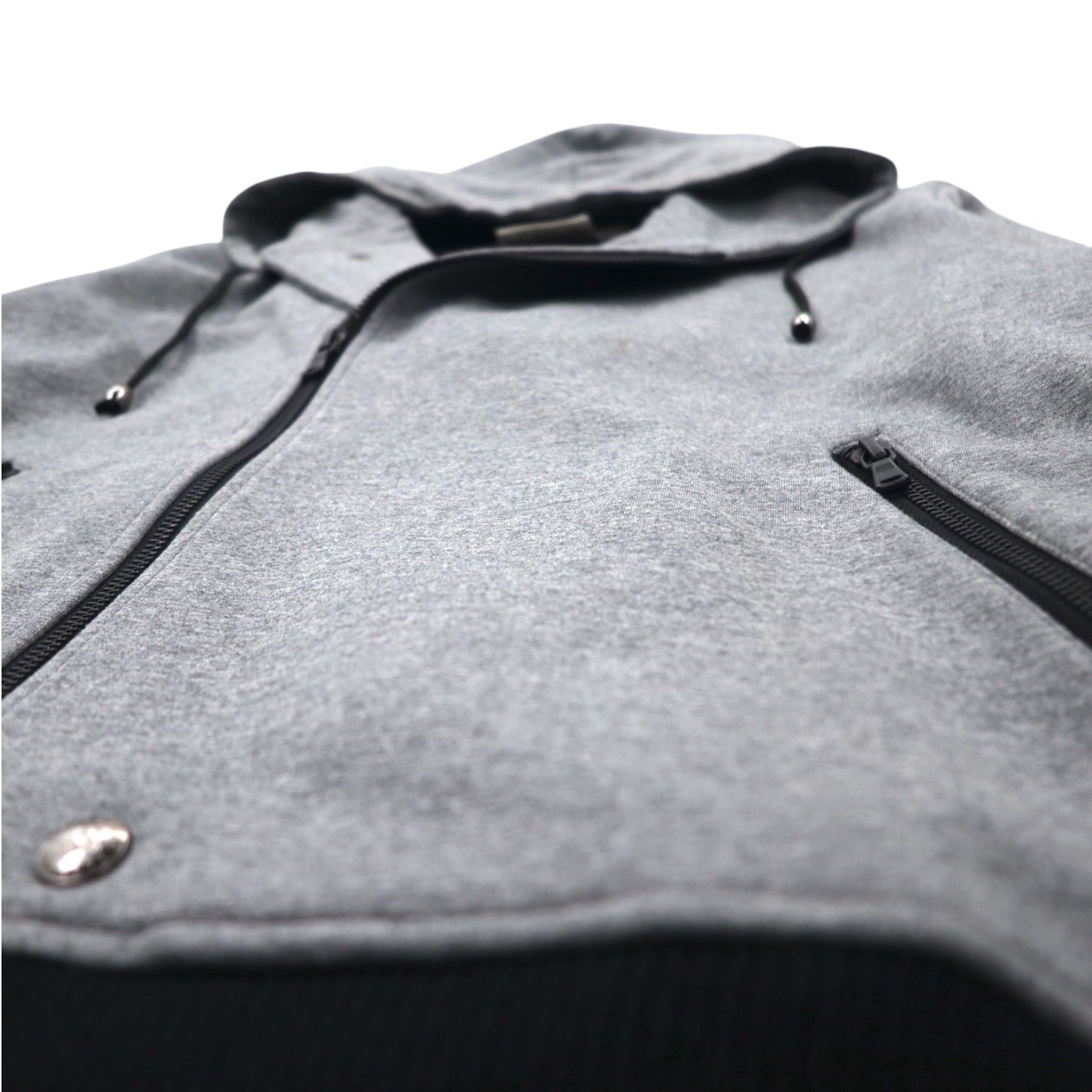 KATHARINE HAMNETT LONDON Double Zip Riders Parka L Grey