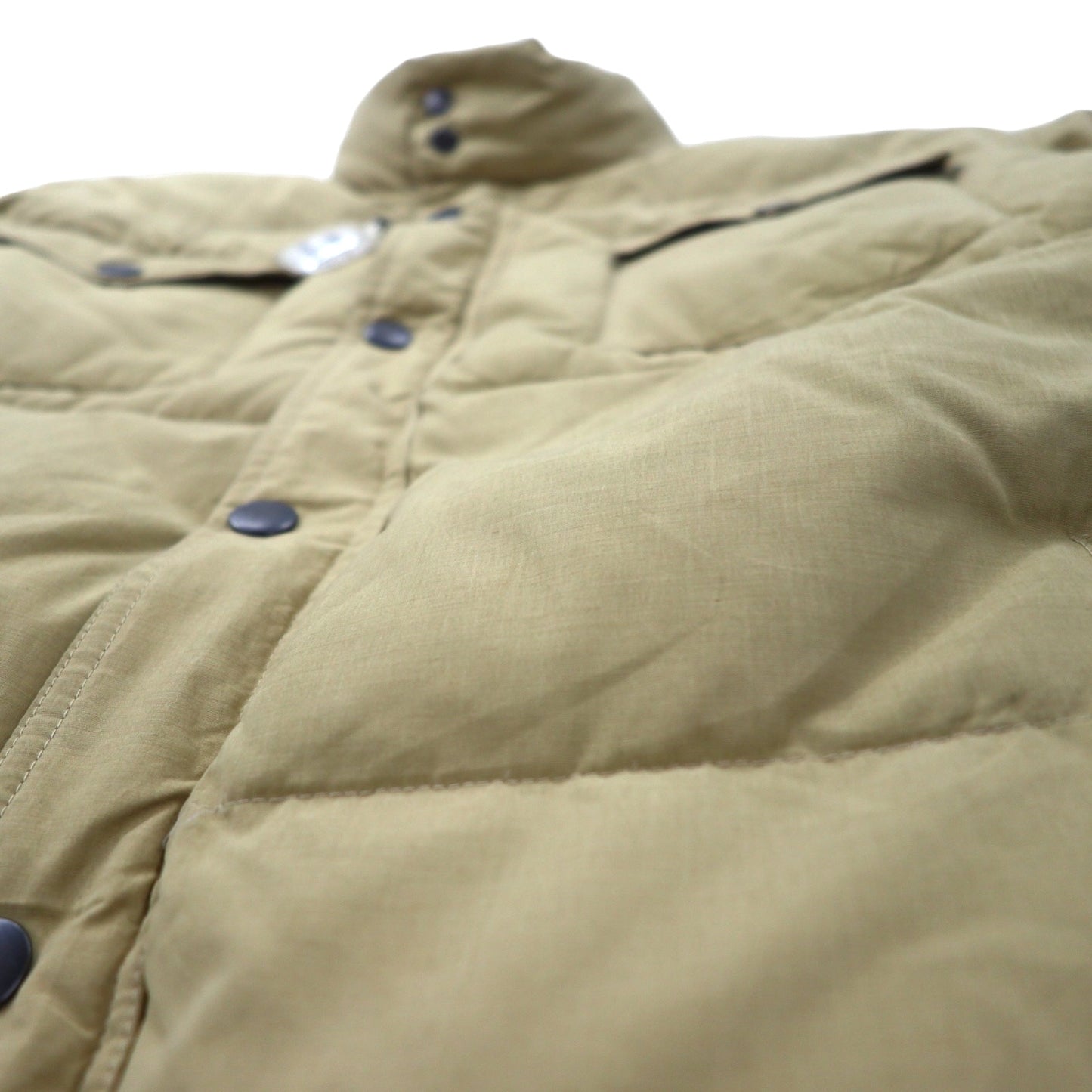 VAN -JAC- スタンドカラー ダウンジャケット LL ベージュ コットン ポリエステル