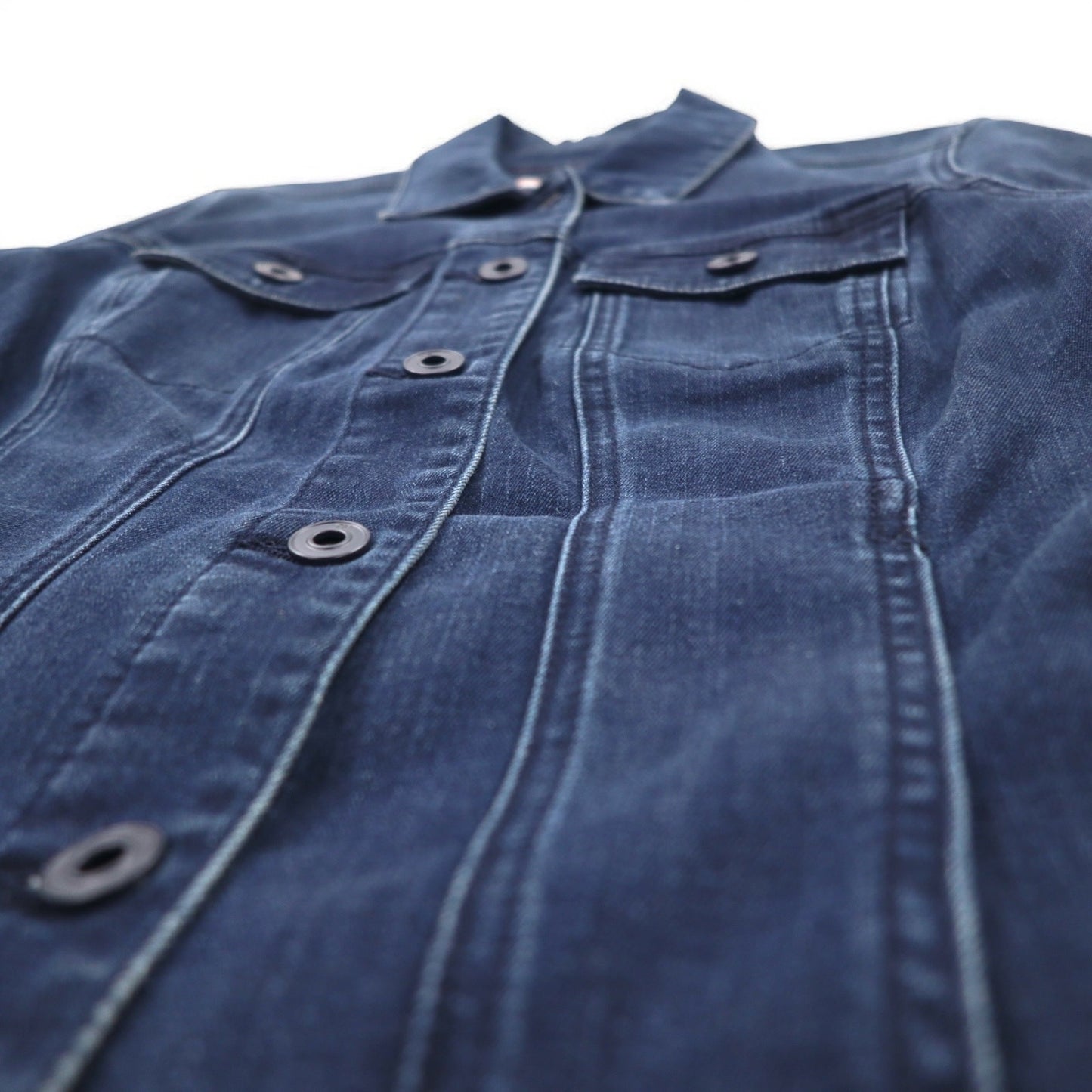 TOMMY HILFIGER デニムジャケット Gジャン M ブルー コットン ストレッチ