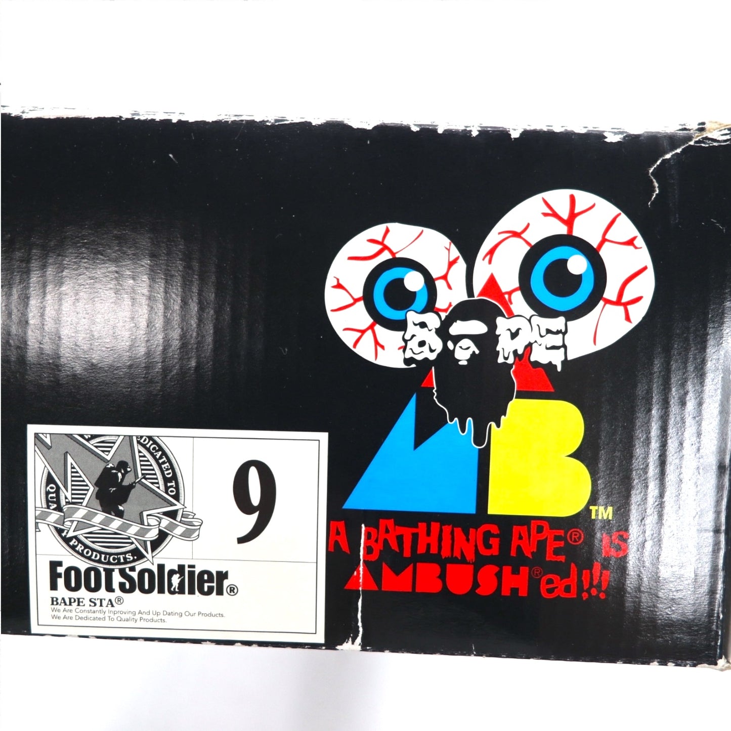 BAPE STA ( A BATHING APE ) × AMBUSH クリーパーシューズ スニーカー 27cm ブラック CREEEPSTA