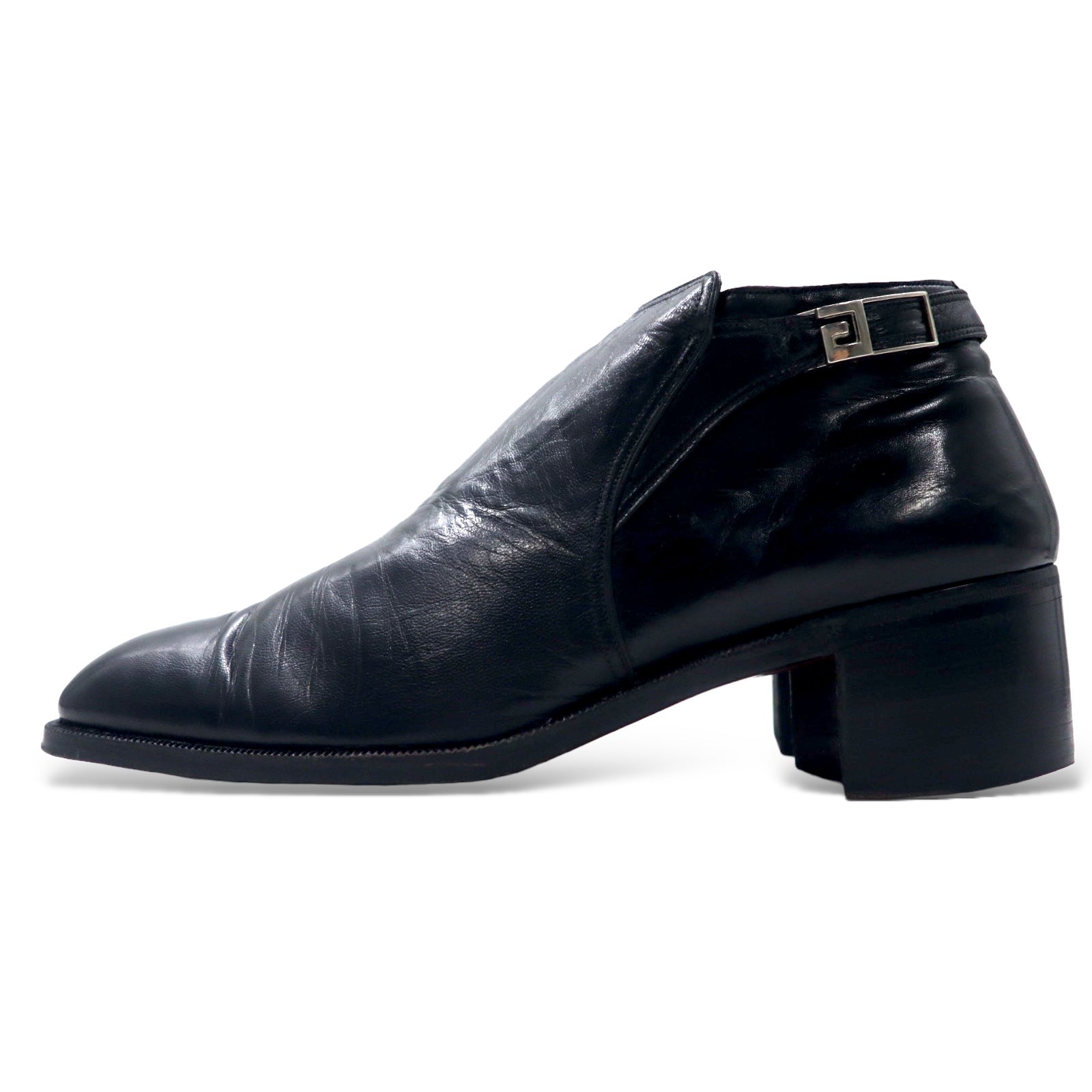 CELINE Vintage Jodhpur Boots Side Zip US7 Black Leather – 日本然リトテ